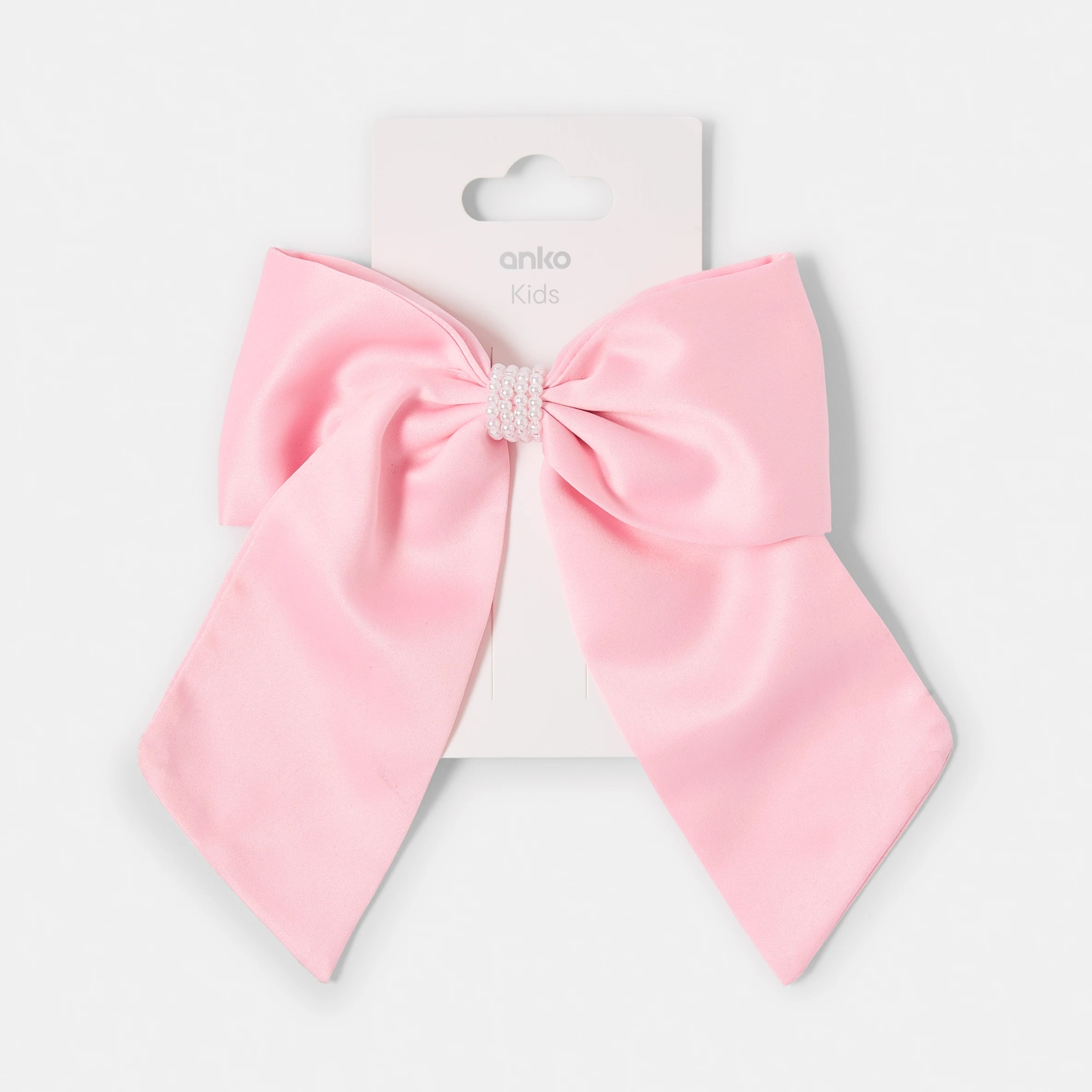 5 Pink Satin Bow Hair Clip, 5 of 5