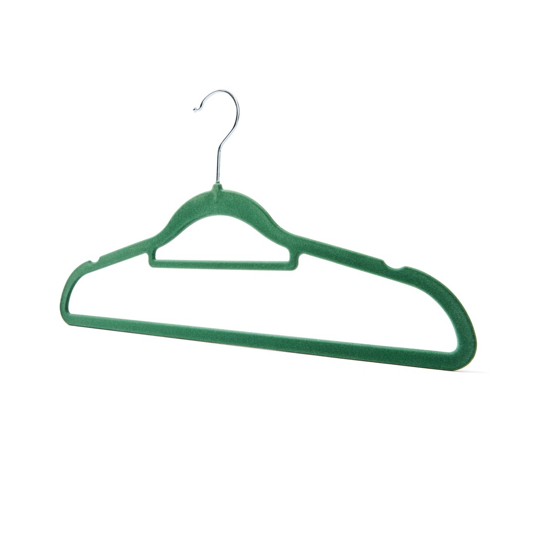2 12 Pack Flocked Hangers - Green, 2 of 8
