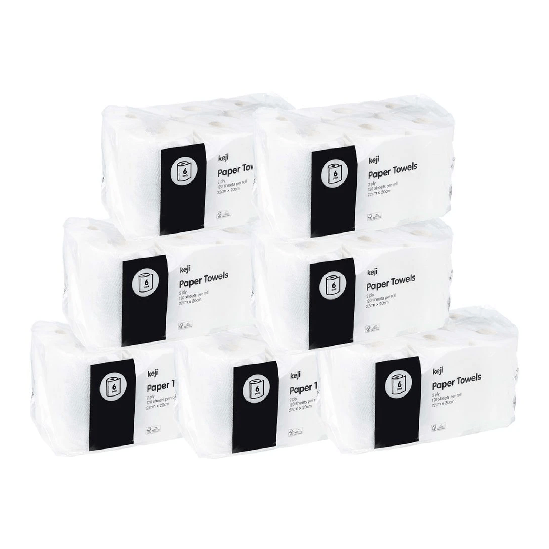 1 Keji Paper Towels 120 Sheets 48 Pack, 1 of 1