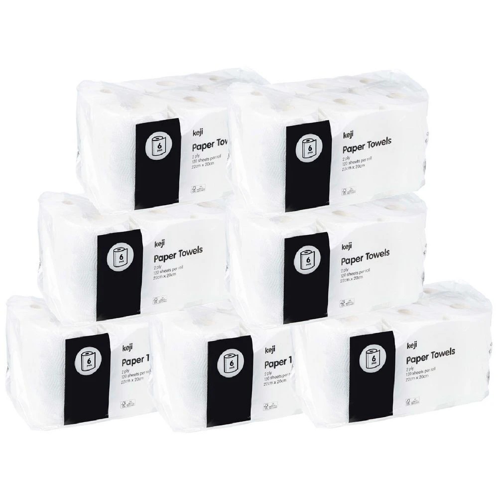 1 Keji Paper Towels 120 Sheets 48 Pack, 1 of 1