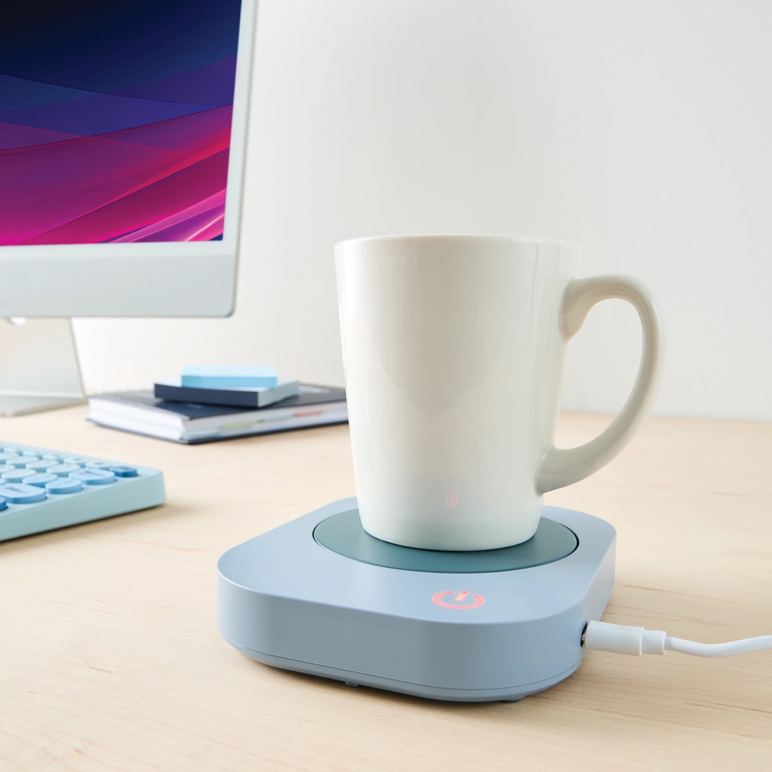 1 Desktop Mug Warmer - Blue, 1 of 7