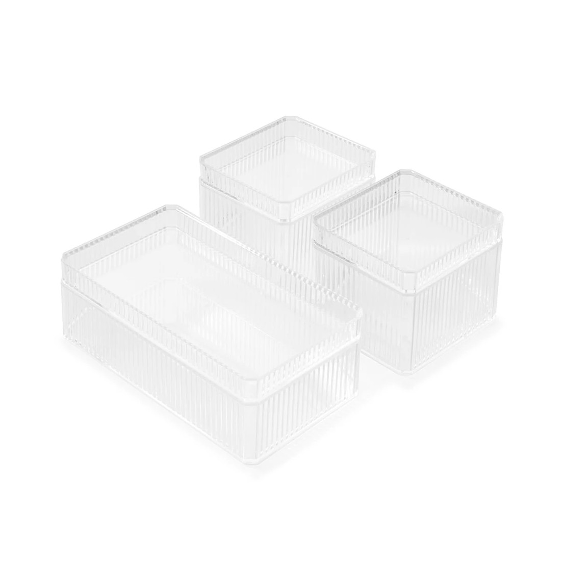 8 Set of 3 Linear Rectangle Organisers, 8 of 10