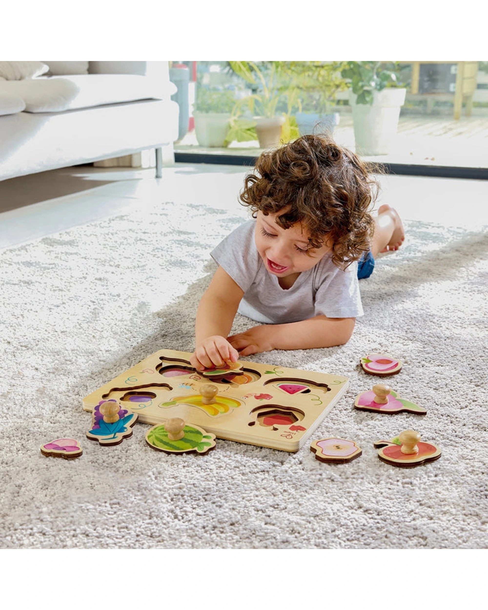 3 Hape Fruity Layer Puzzle Wooden Educational Toy Kids - Multi, 3 of 3