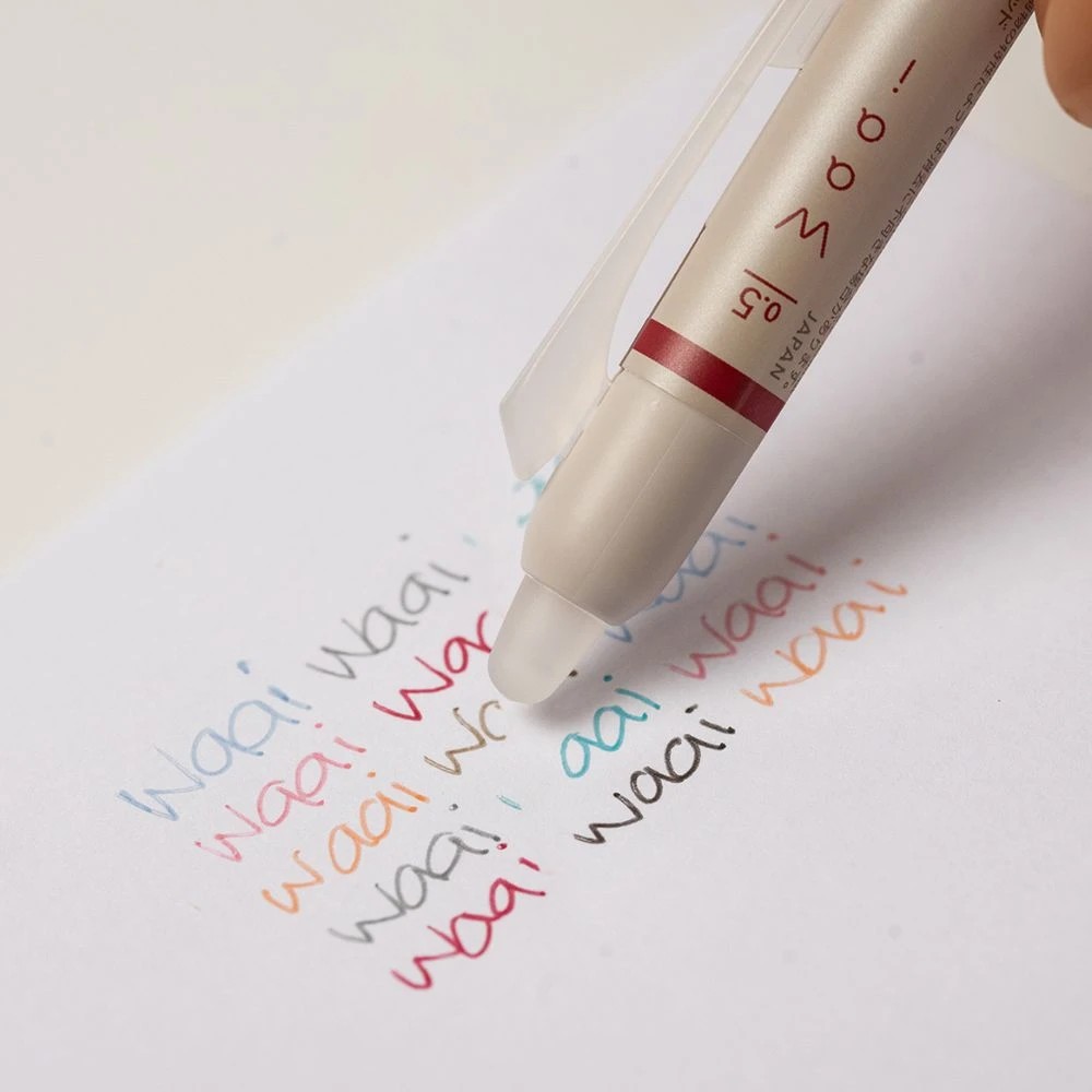 4 PILOT FriXion Waai Erasable Gel Pen 0.5mm Pastel Velvet Red, 4 of 6