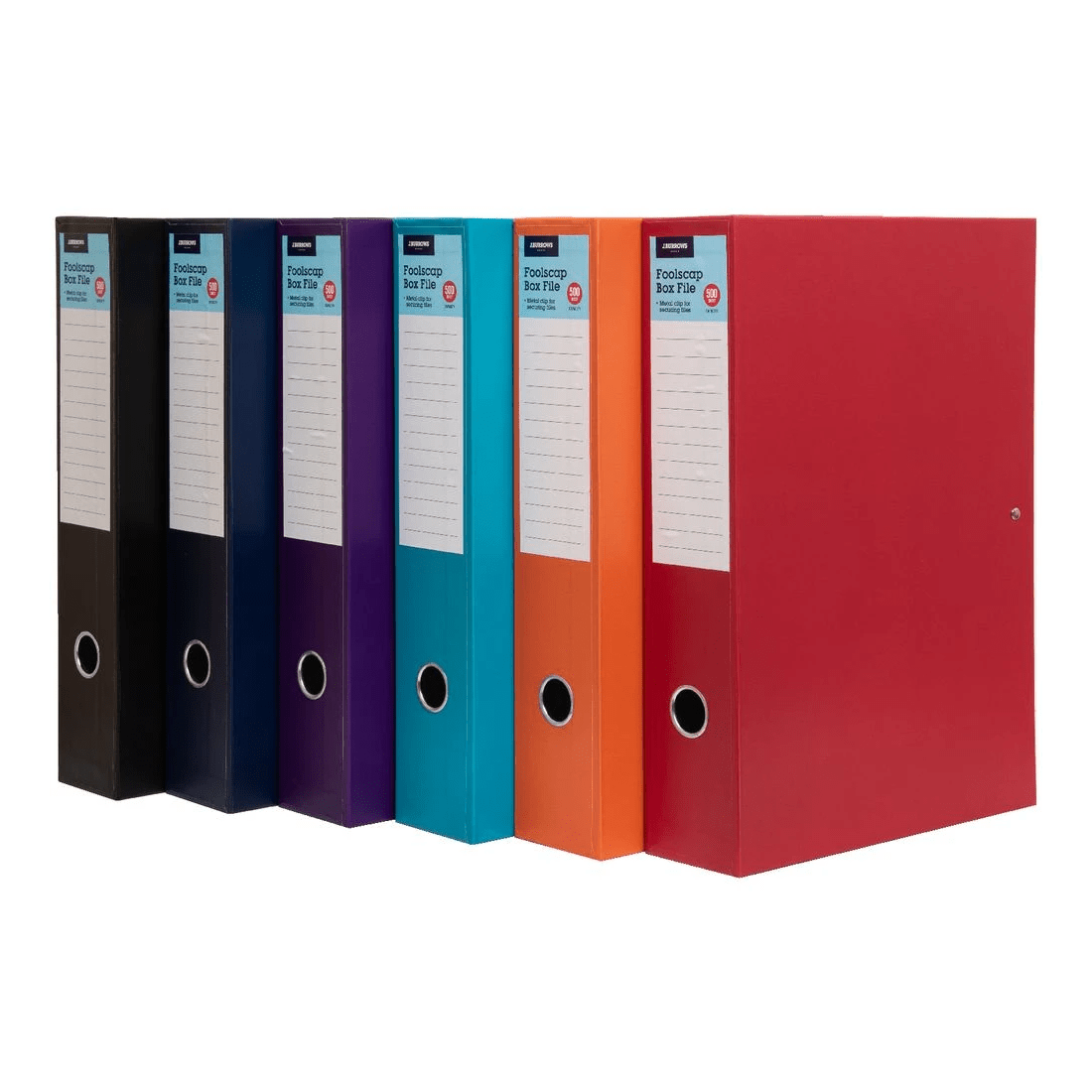 4 J.Burrows Foolscap Box File Navy, 4 of 4