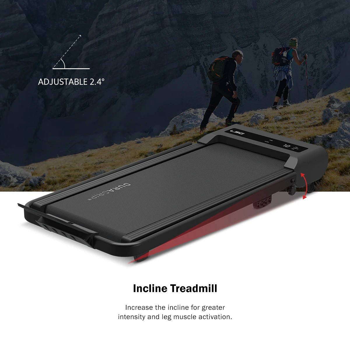 4 LSG Fitness Steps A2 Walking Pad Under Desk Fold-Down Treadmill, 4 of 10