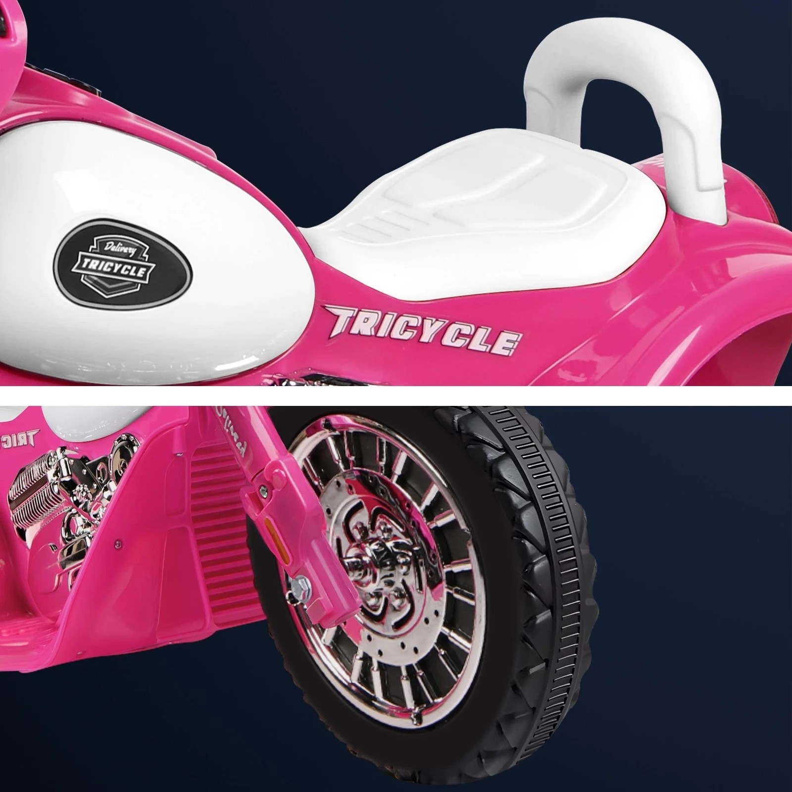 6 Alfordson Kids Ride On Car Electric Motorcycle 25W Motor Harley-Inspired - Pink, 6 of 7