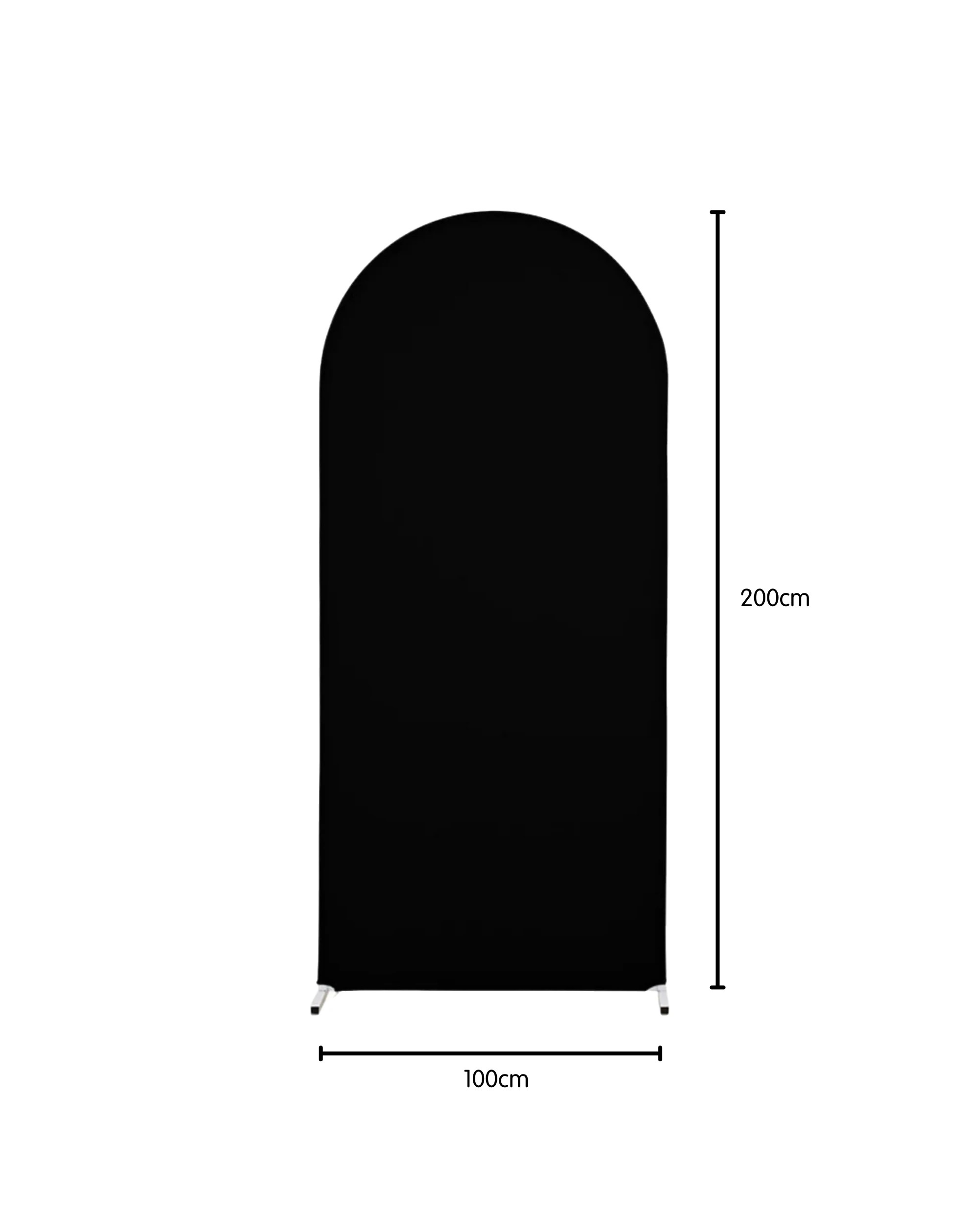2 Party Maker Arch Stand Backdrop Cover - Black, 2 of 3