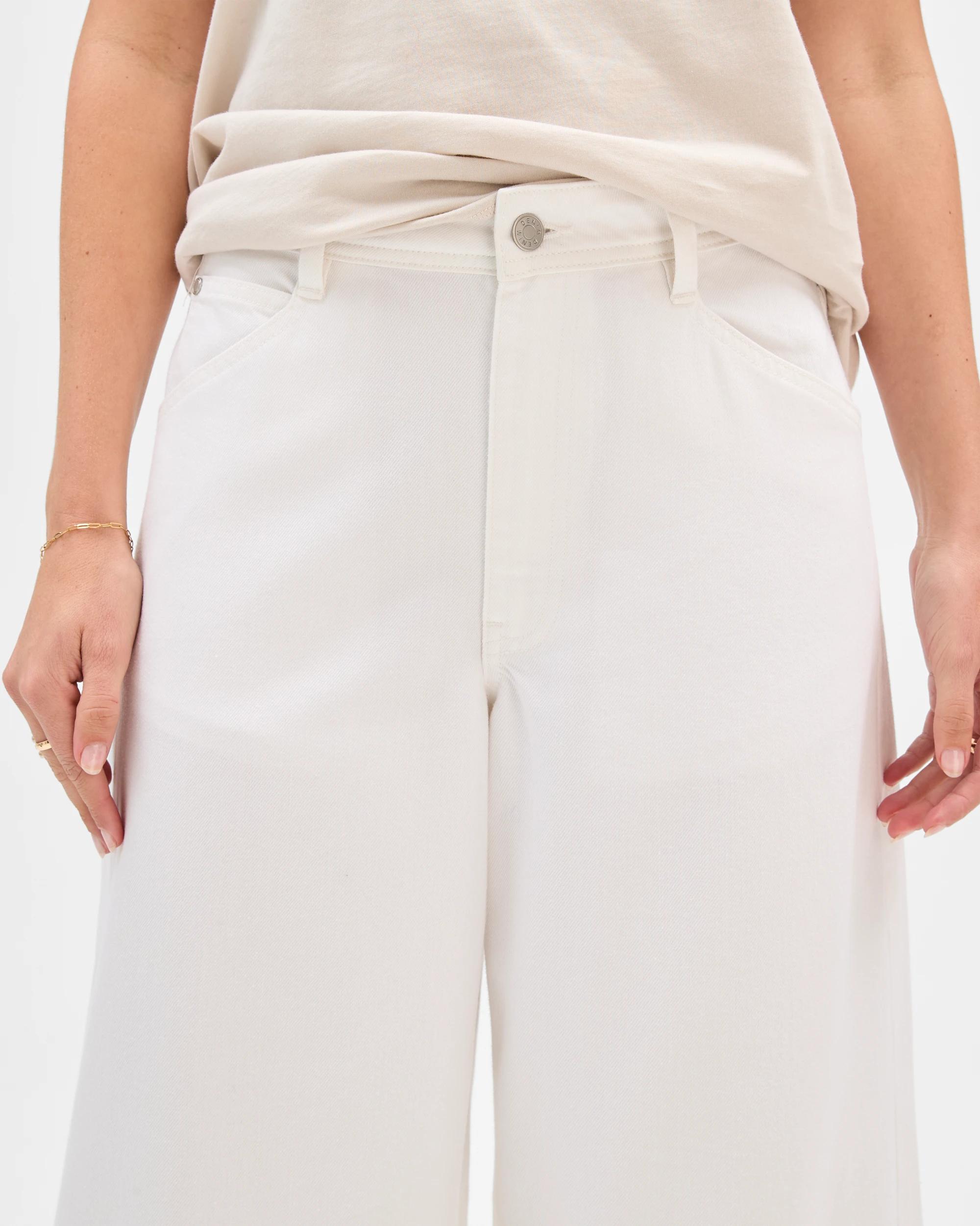 5 Target Denim AirLoom Slouch Wide Leg Denim Jeans MARSHMALLOW WHITE, 5 of 6