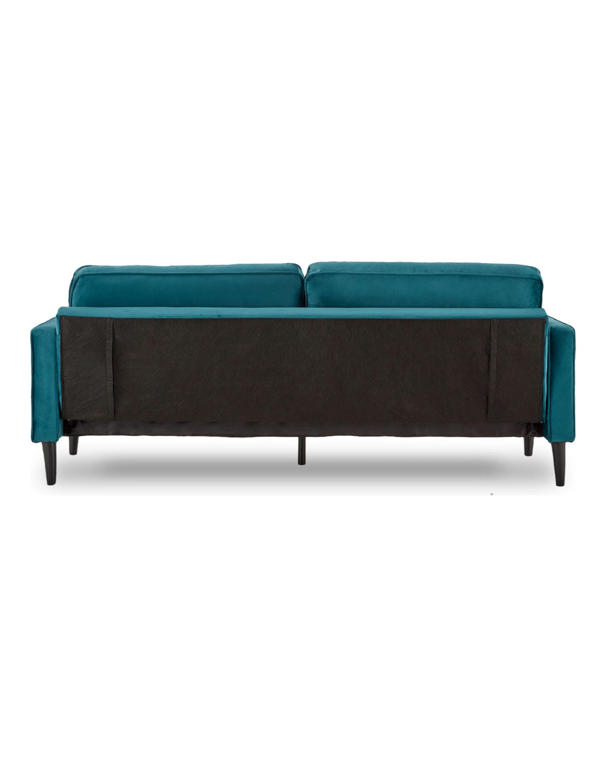 4 Sarantino Faux Velvet Sofa Bed Couch Furniture Lounge Suite Seat Blue, 4 of 10