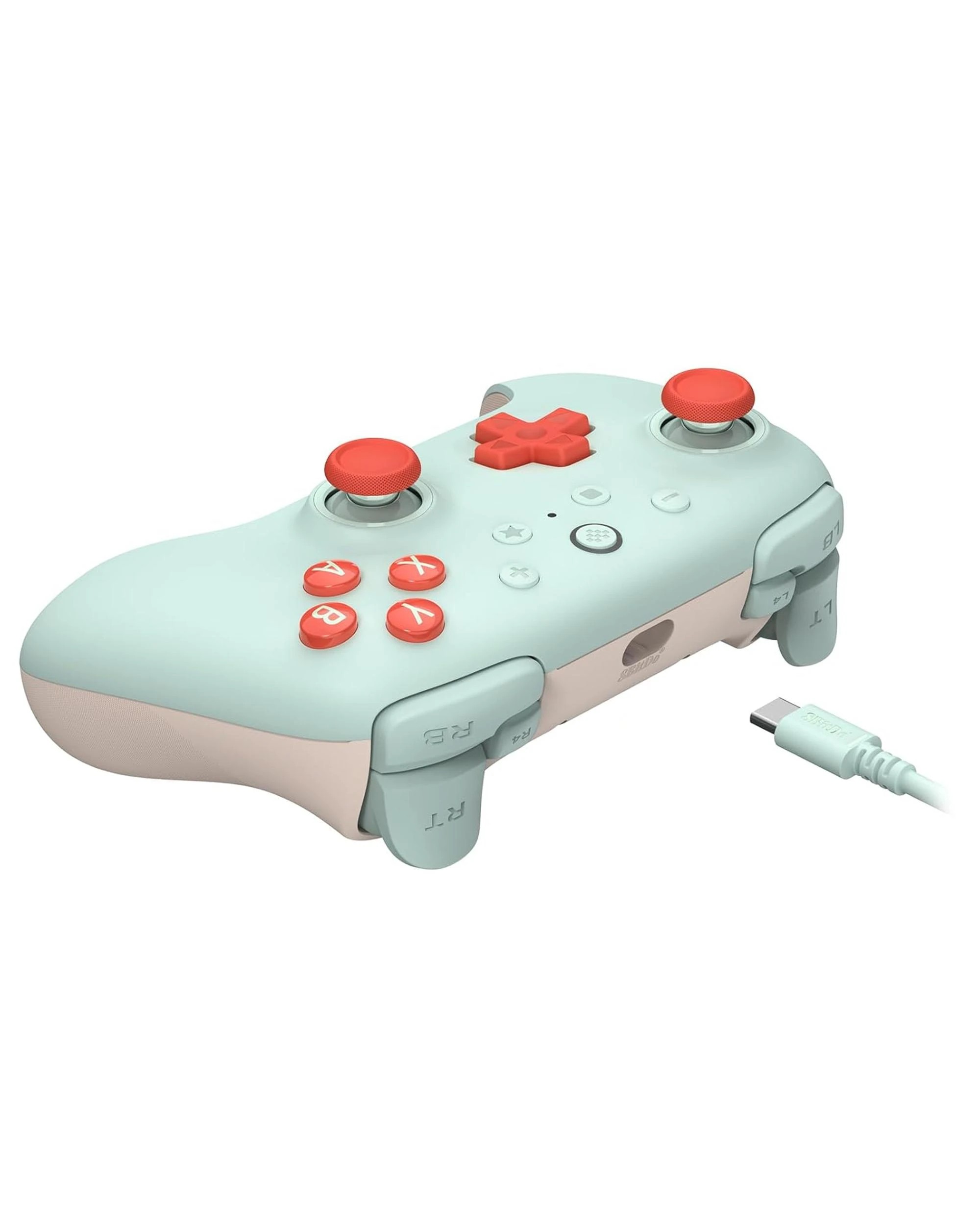 3 8BitDo Ultimate 2C Wired Controller for PC - Mint, 3 of 10