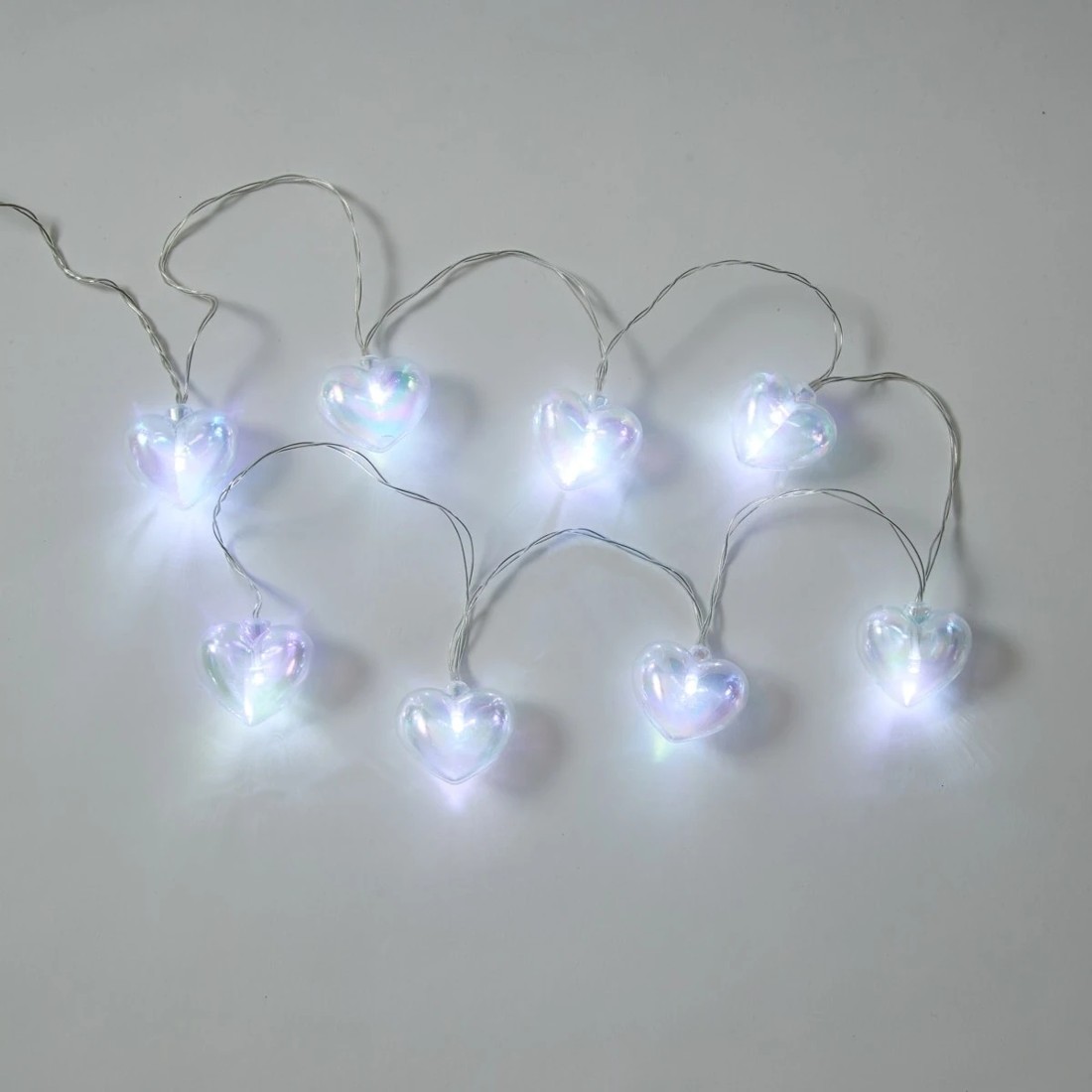 6 Iridescent Heart String Lights, 6 of 8