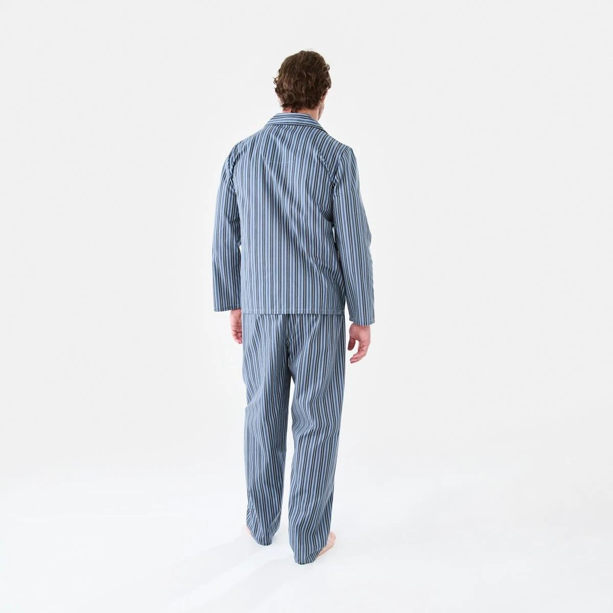 3 Long Leg Woven Pyjama Set TIDAL STRIPE, 3 of 7