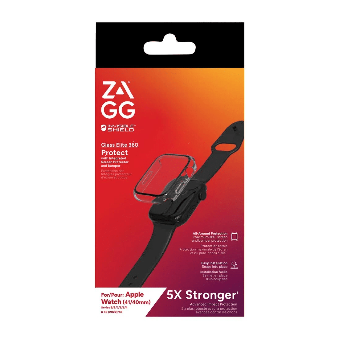 3 ZAGG InvisiShield GE 360 Screen Protector Apple Watch 40/41mm, 3 of 3