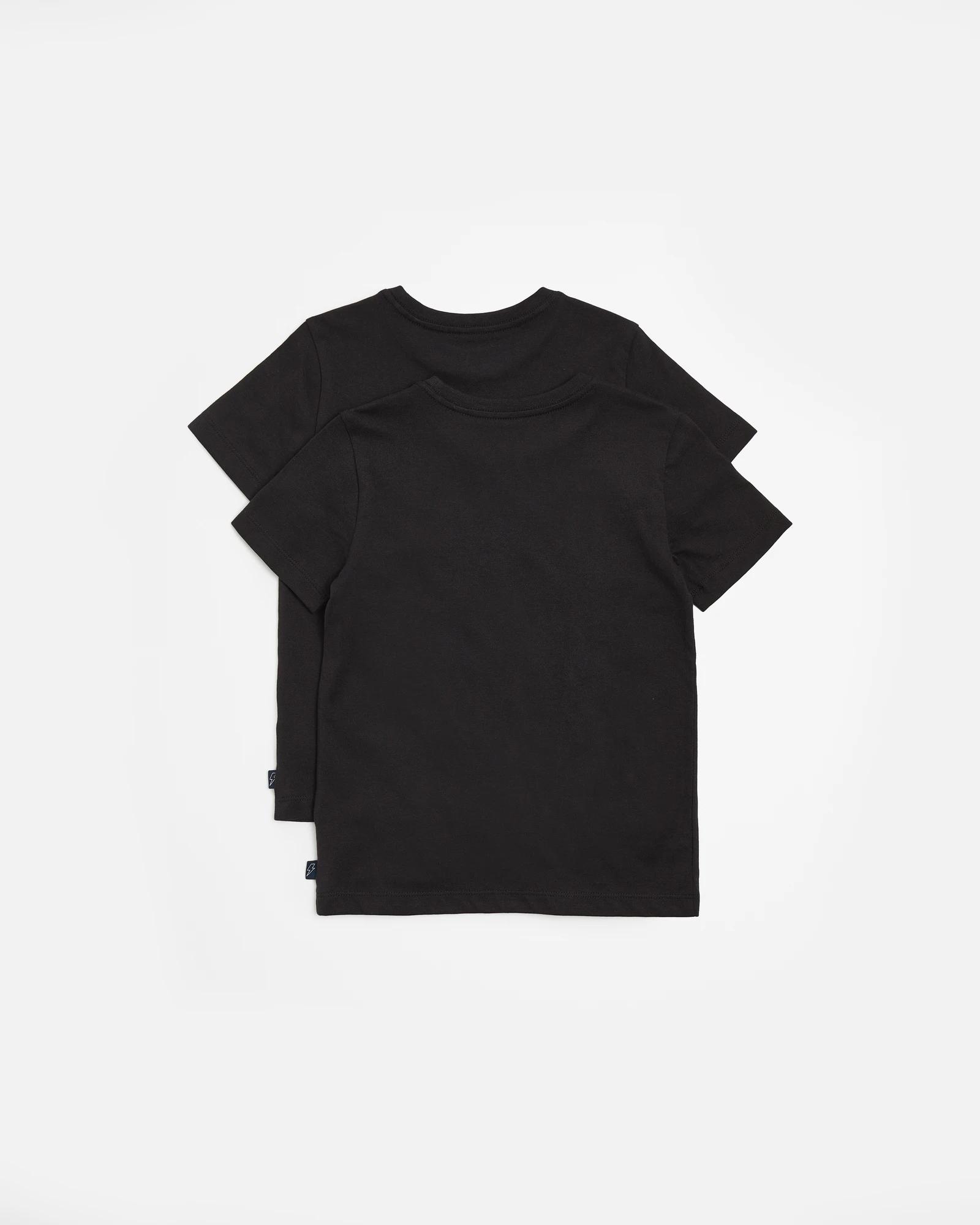 3 Target Australian Cotton Boys 2 Pack T-shirts BLACK, 3 of 3