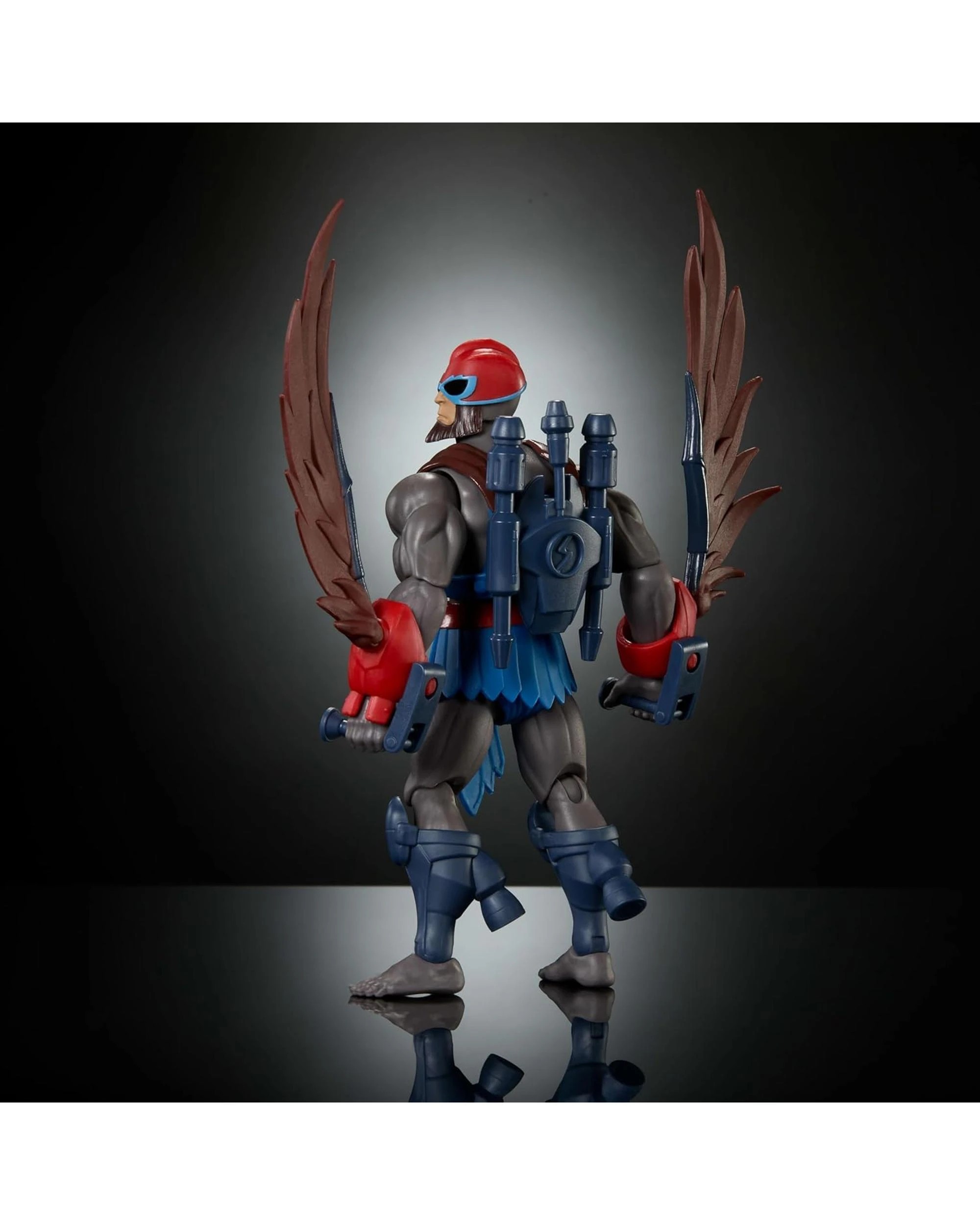 6 He-Man and the Masters of the Universe Origins Cartoon Collection 200X Stratos 5.5 inch Action Figure, 6 of 6