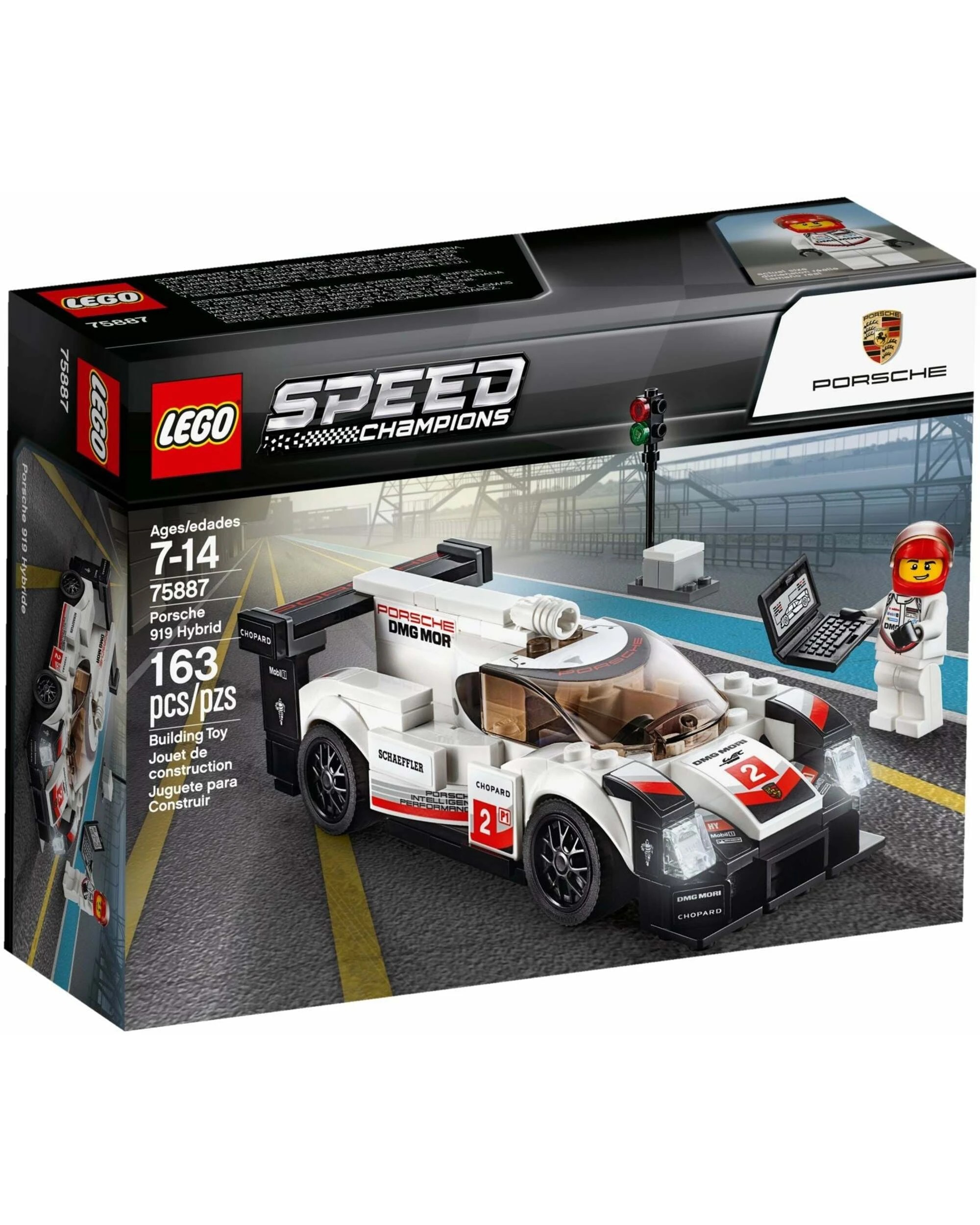 1 LEGO 75887 Porsche 919 Hybrid Race Car Building Kit, 1 of 3