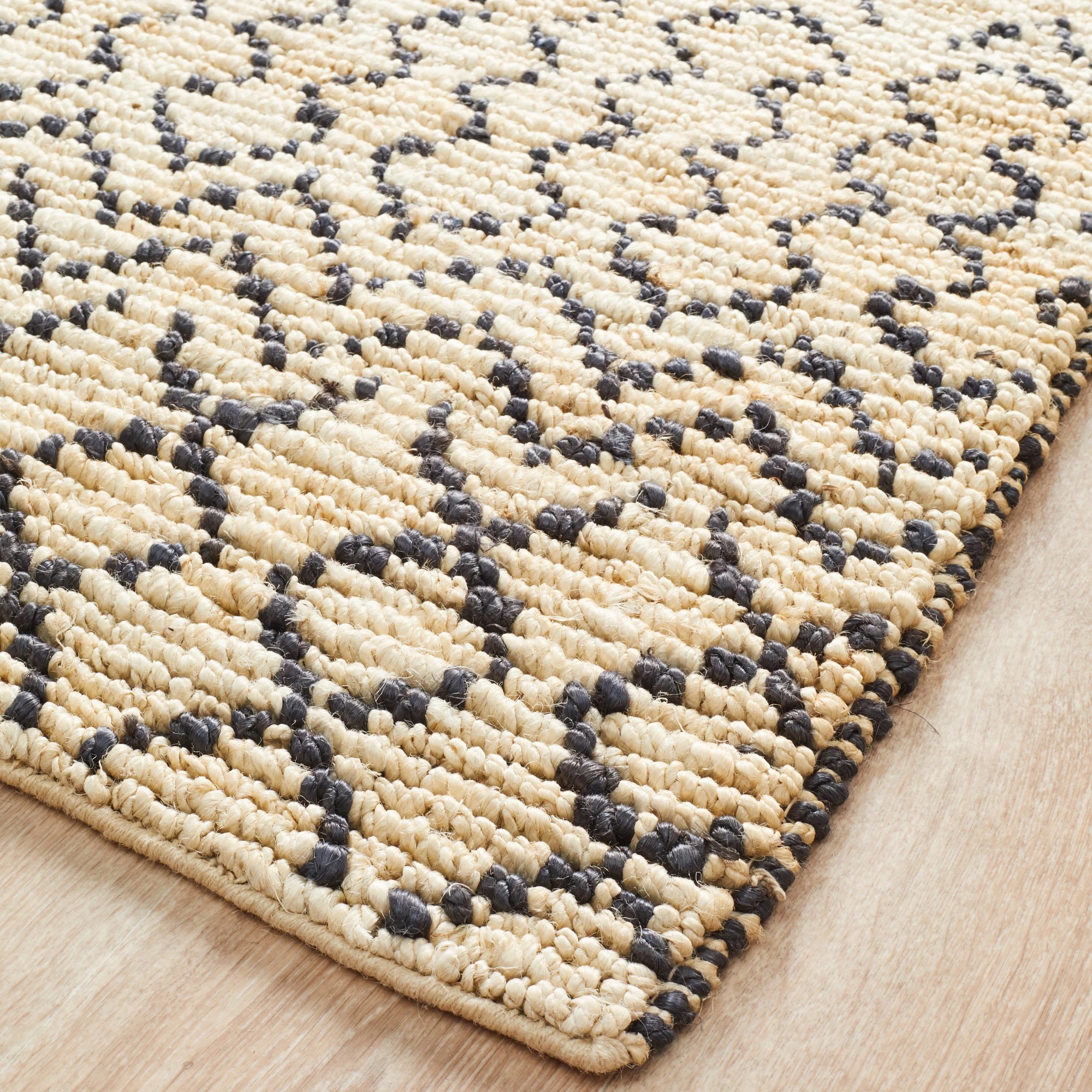 3 Common Ground Rugs Zanzibar 28 280x190cm - Large Jute Rug - Gold, 3 of 7