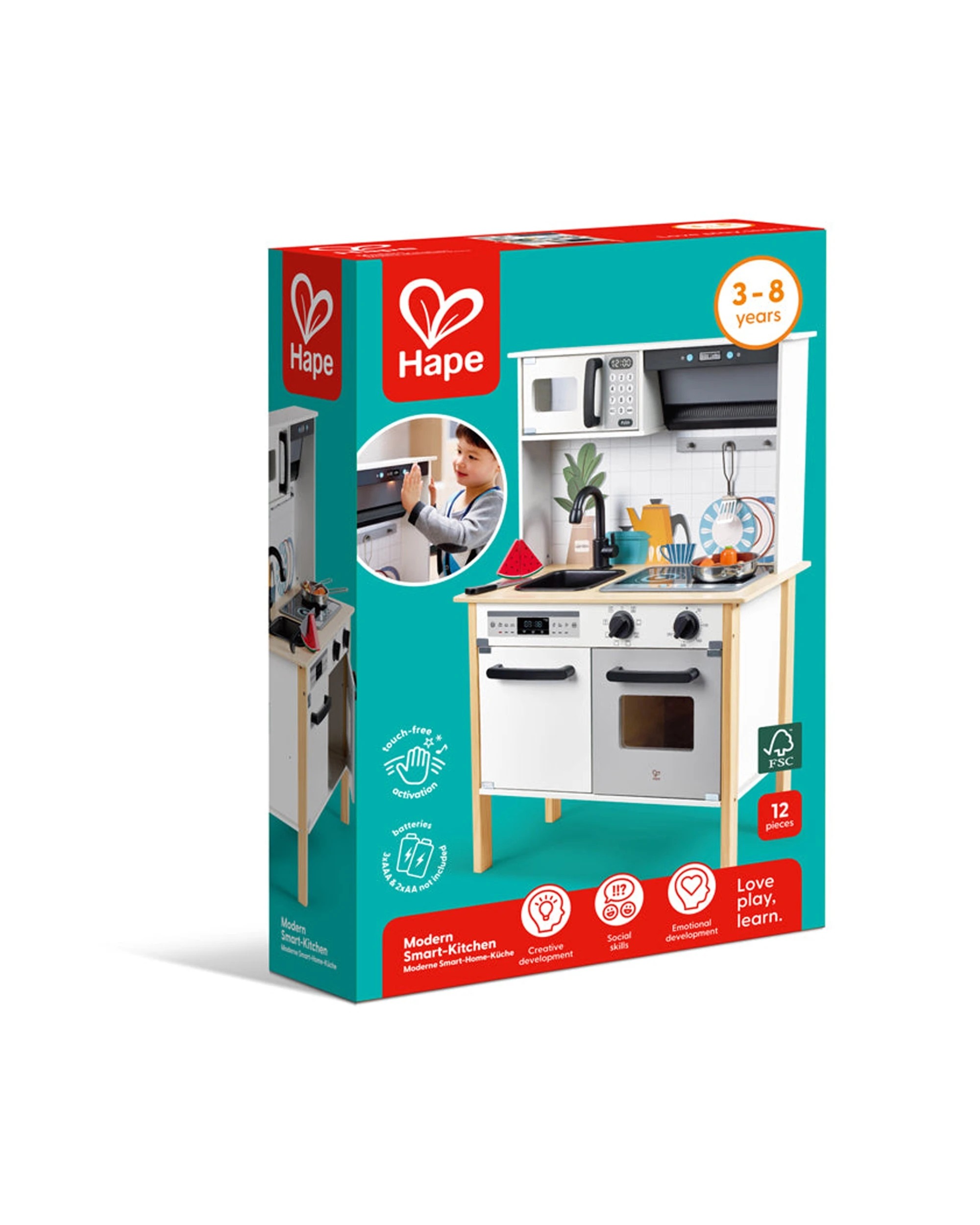 2 Hape Kids Modern Smart Kitchen Interactive Playset With Sounds & Lights - Multi, 2 of 3