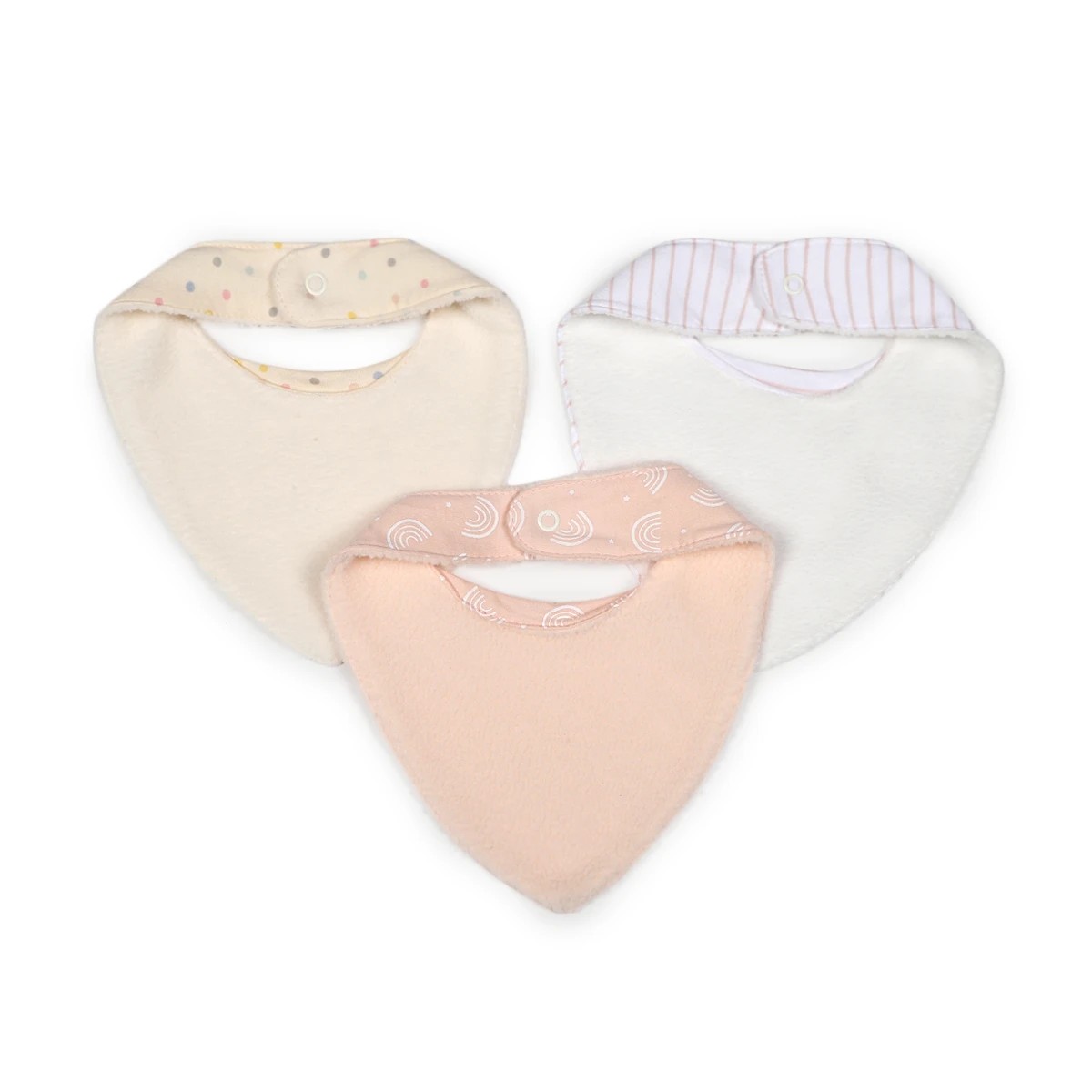 2 3 Pack Bandana Bibs - Rainbow, 2 of 5