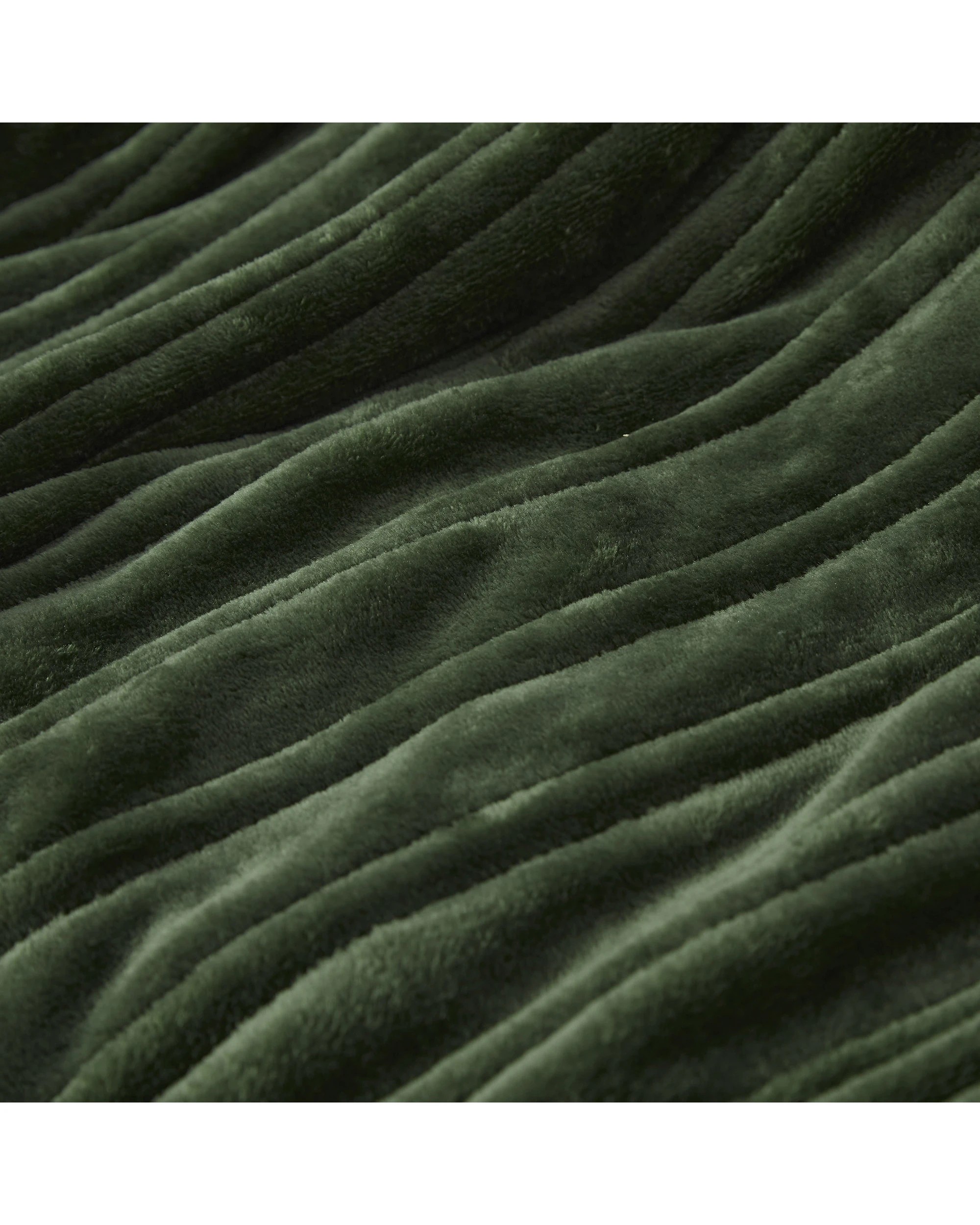 5 Dreamaker Basketweave Faux Fur Heated Throw 180x200cm - Olive, 5 of 10