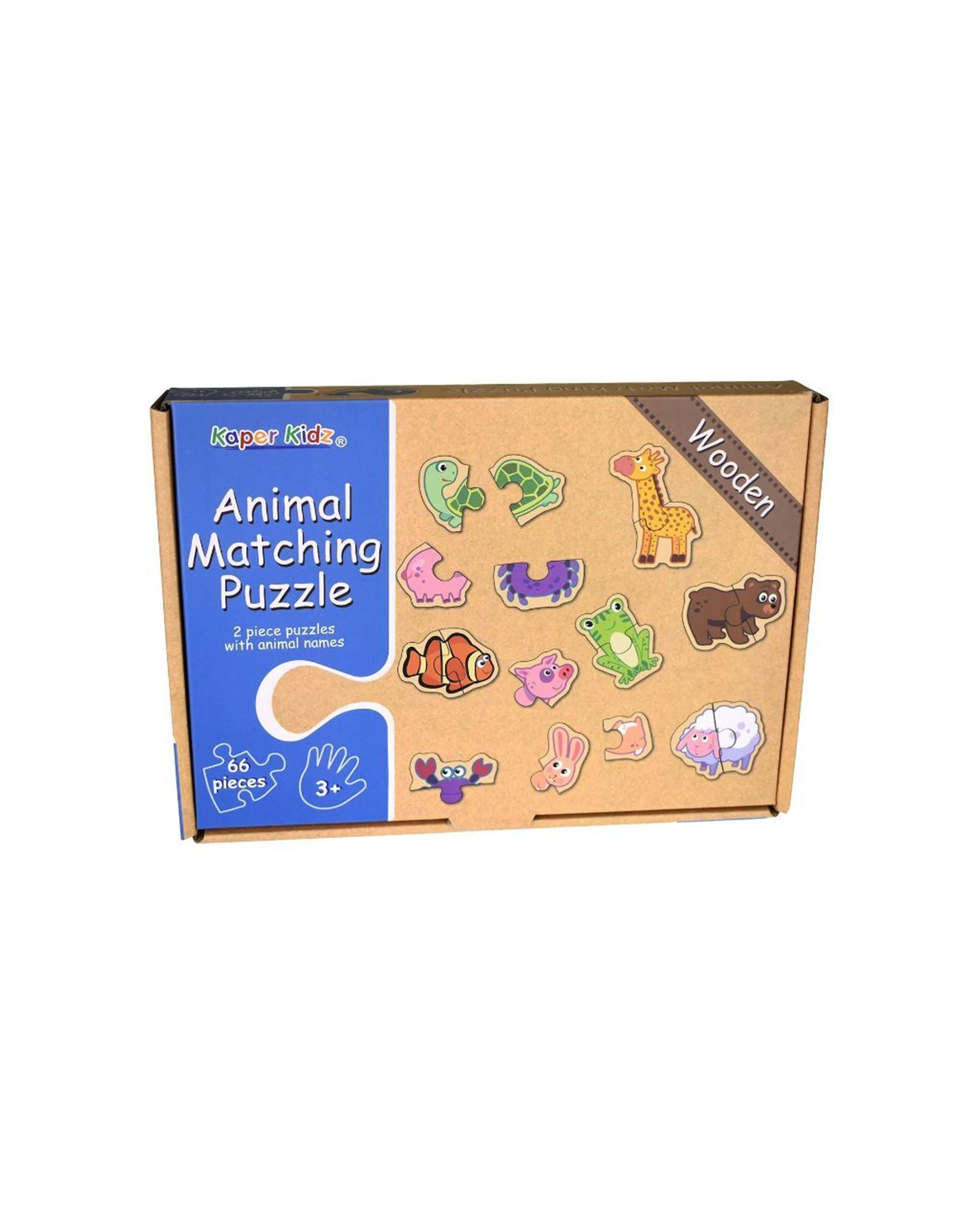 1 Kaper Kidz Animal Matching Kids Jigsaw Puzzle Board Toy - Multi, 1 of 6