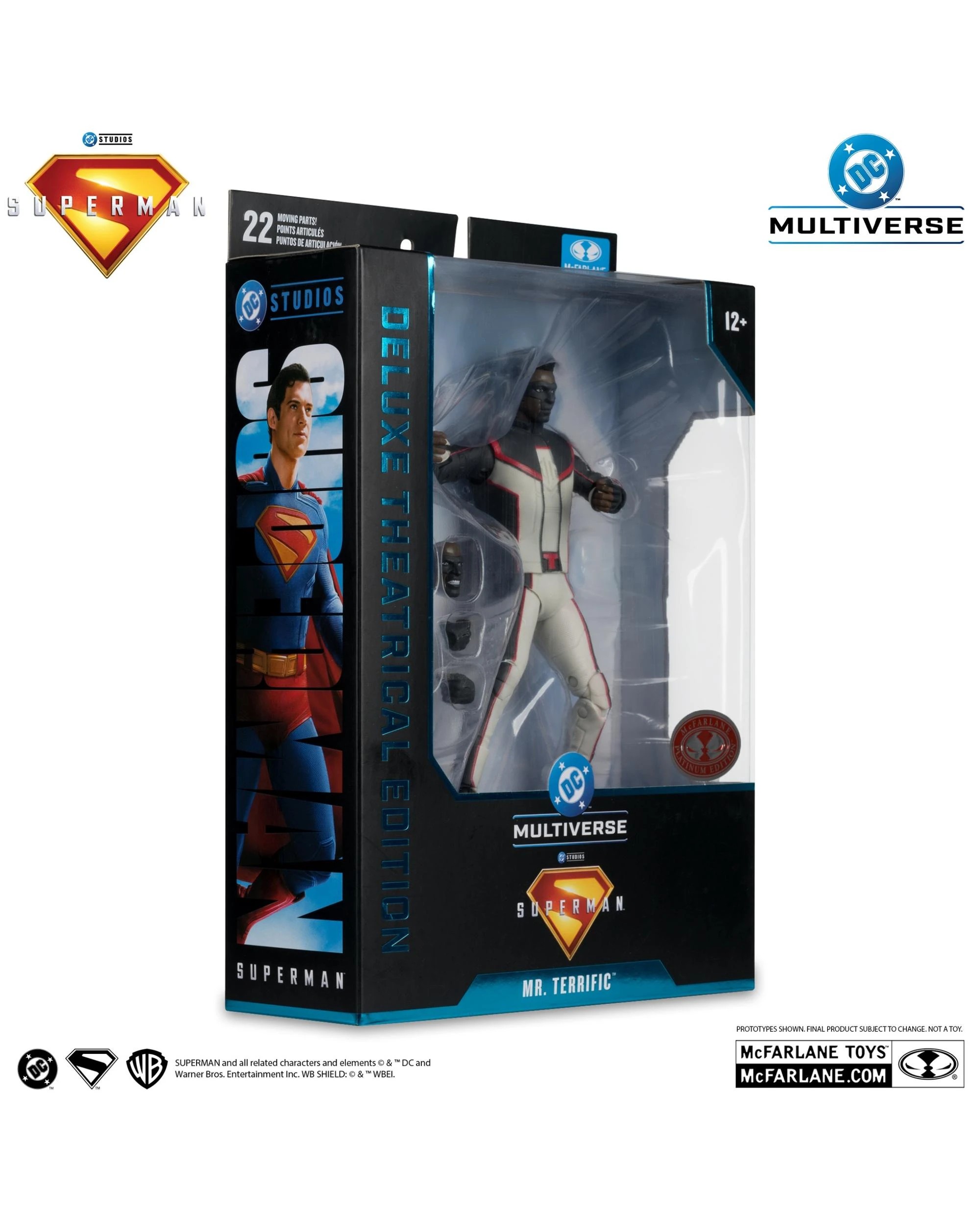 7 DC Multiverse Superman - 2025 -  Mr Terrific Deluxe Theatrical Red Platinum Edition 7 inch Action Figure, 7 of 8