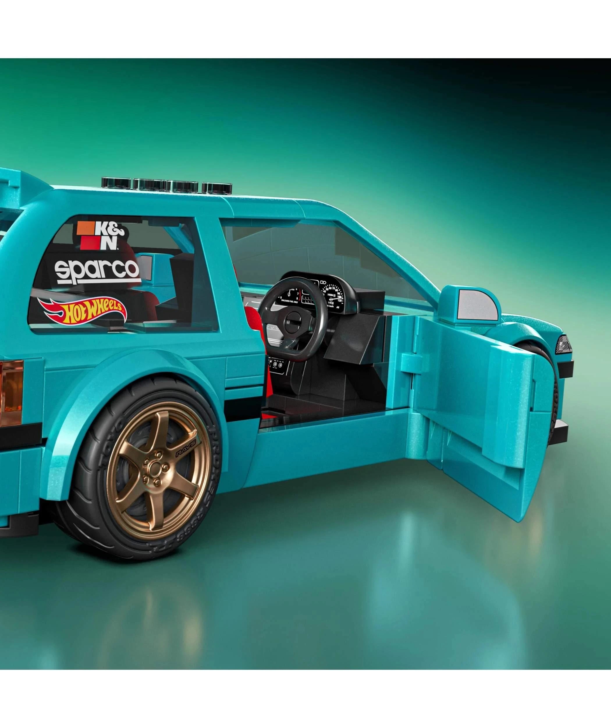 6 Mattel Brick Shop Hot Wheels Custom ’90 Honda Civic EF Building Toy Kit - Multi, 6 of 6