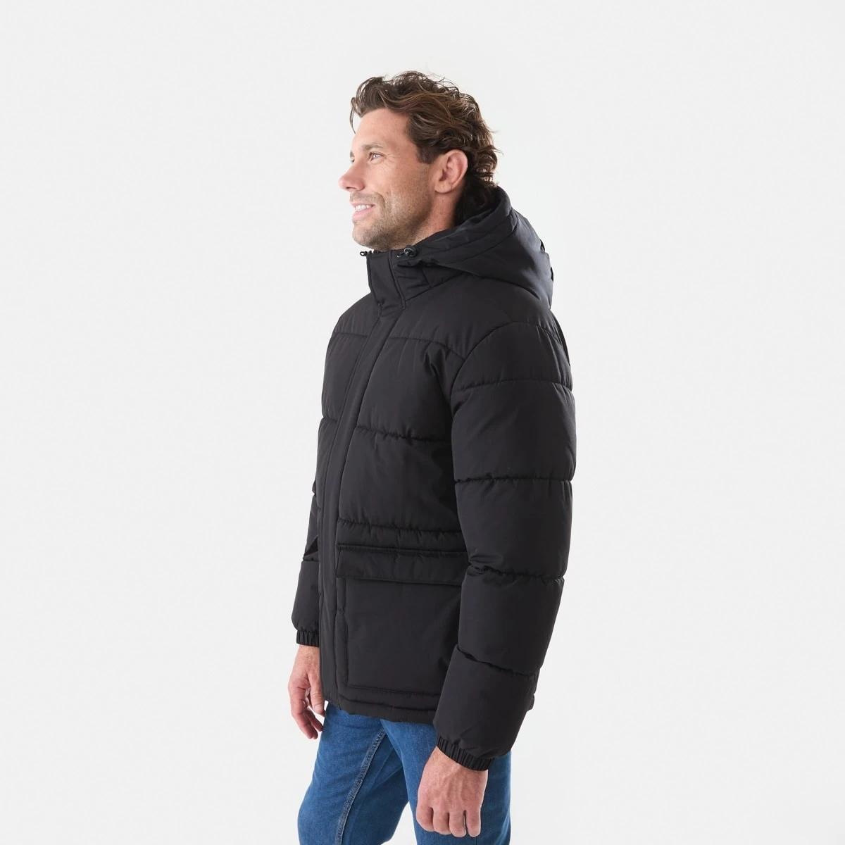 3 Hooded Puffer Jacket Black, 3 of 6