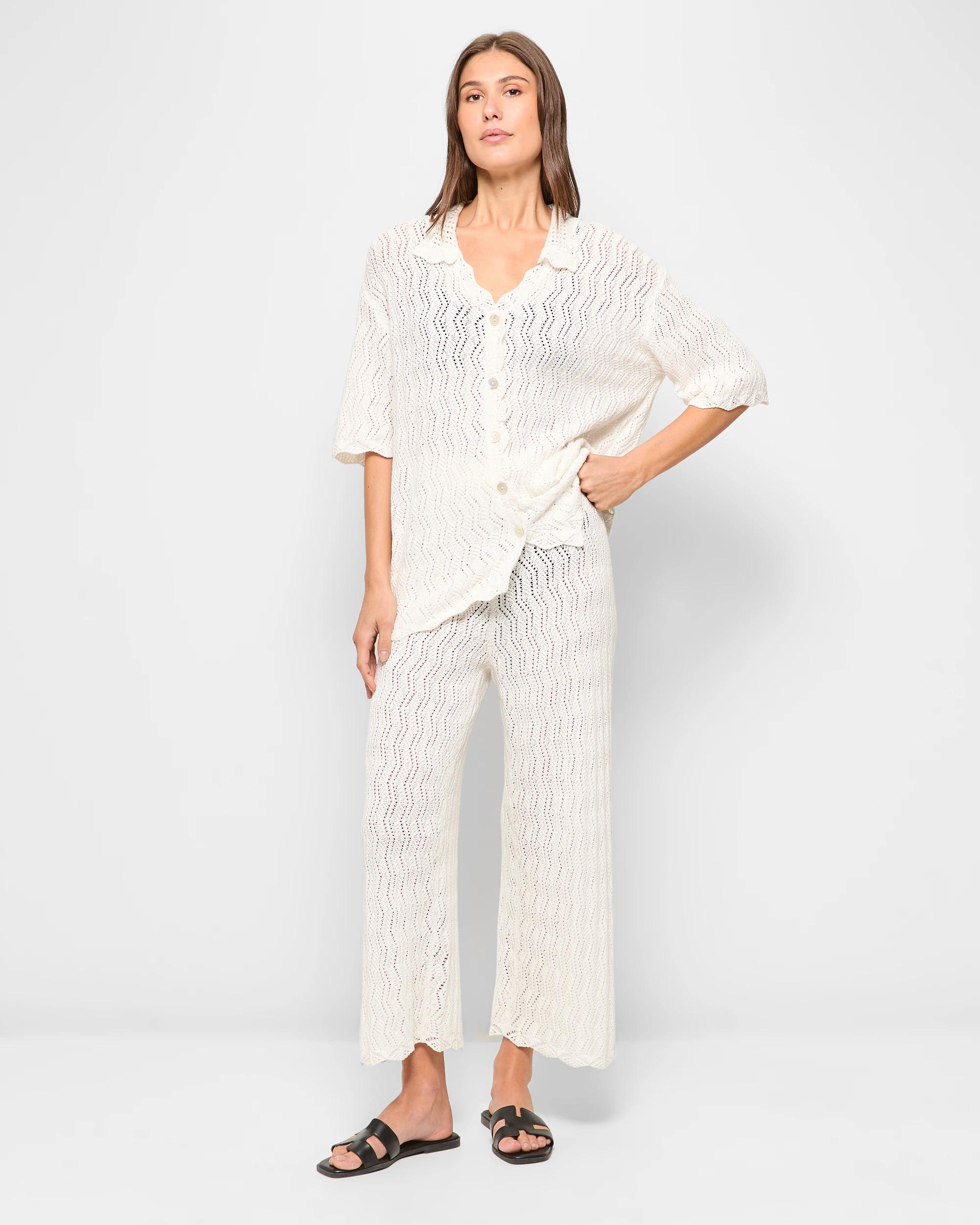 1 Target Resort Crochet Pants CLOUD DANCER, 1 of 5