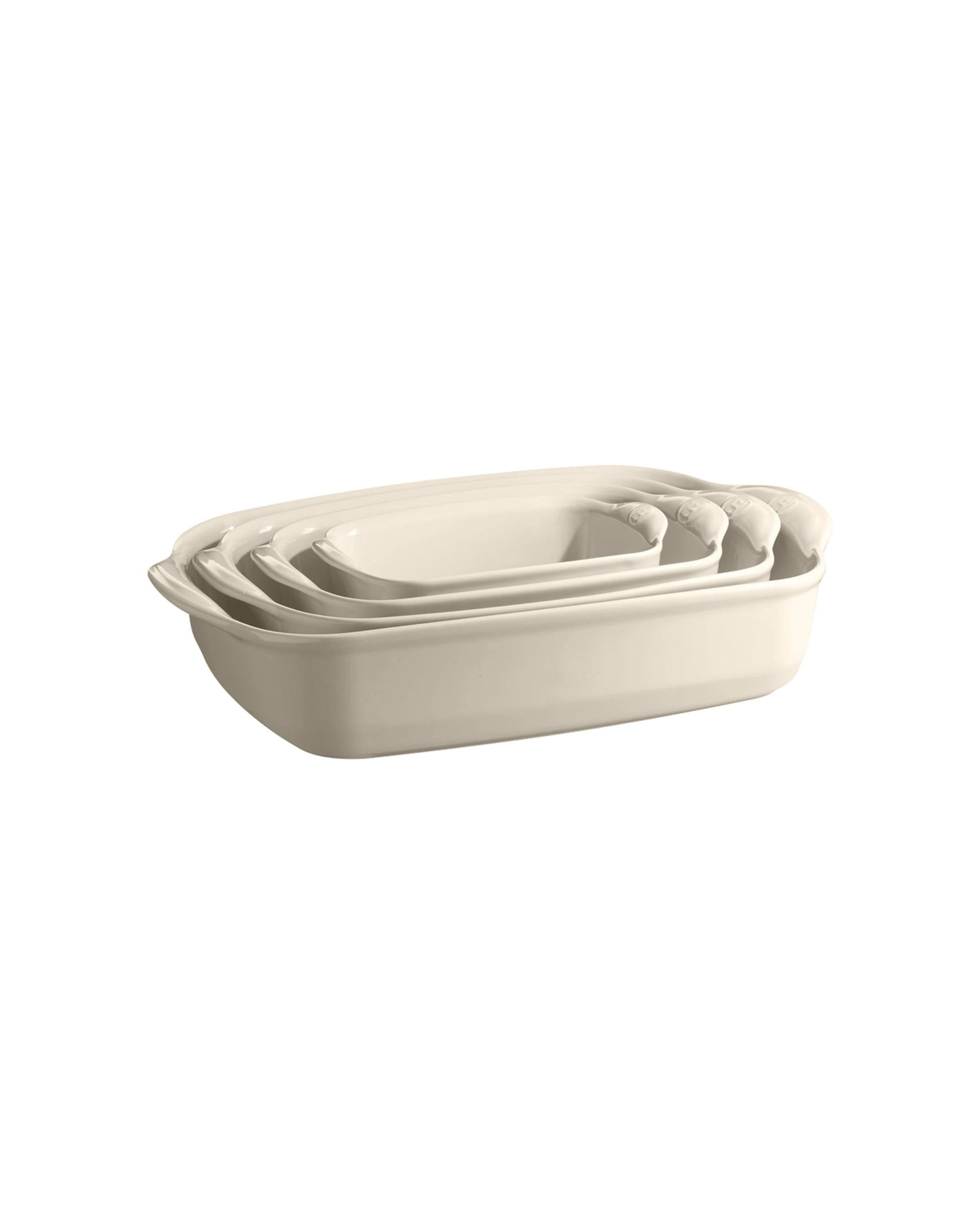 4 Emile Henry Ceramic Oven Baking Dish Small Rectangle Clay 29cm - White, 4 of 6