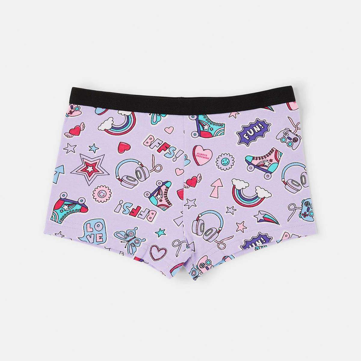 6 5 Pack Print Shorties Hearts 2, 6 of 8