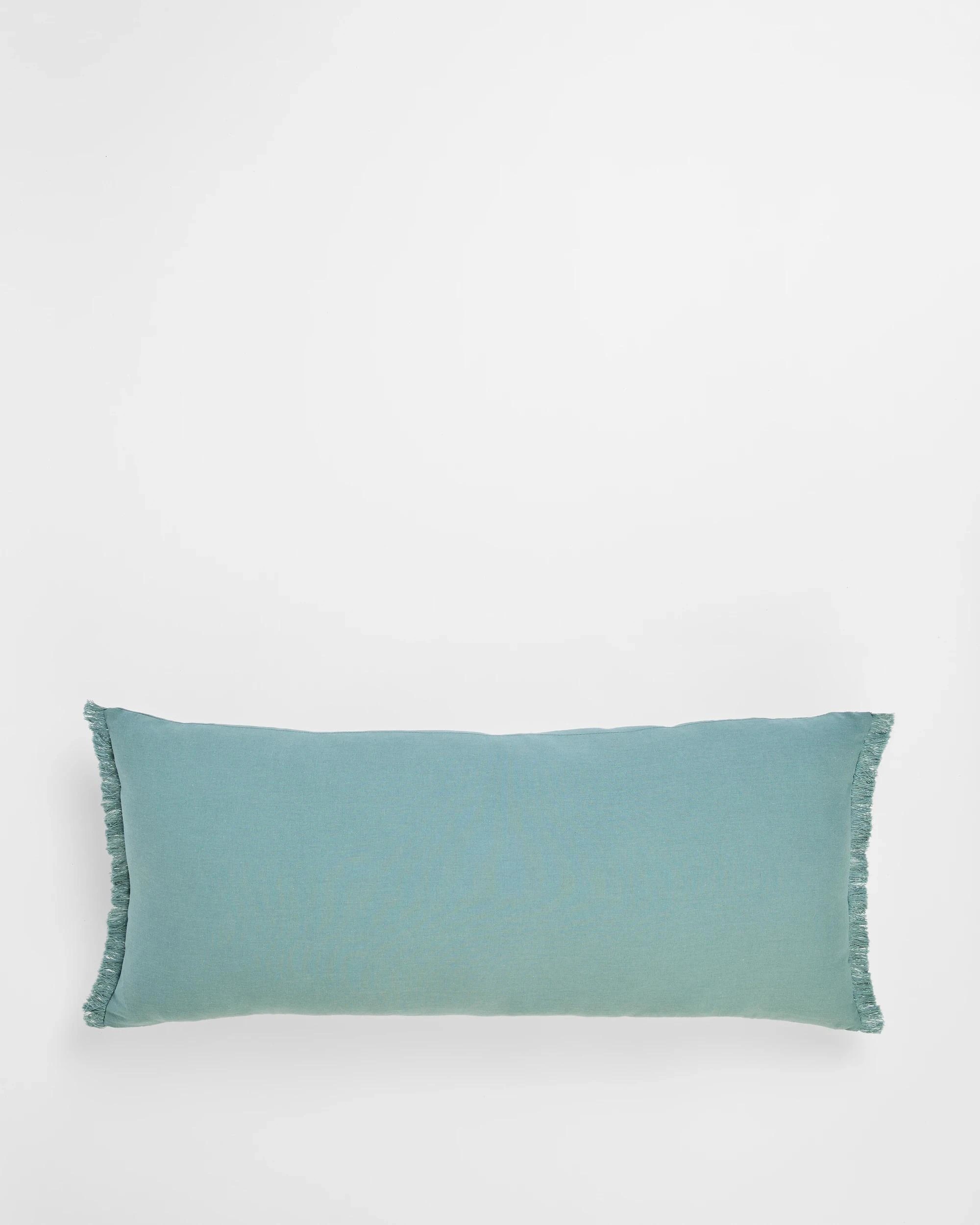 1 Target Laynie Linen/Cotton Breakfast Cushion - Blue, 1 of 2