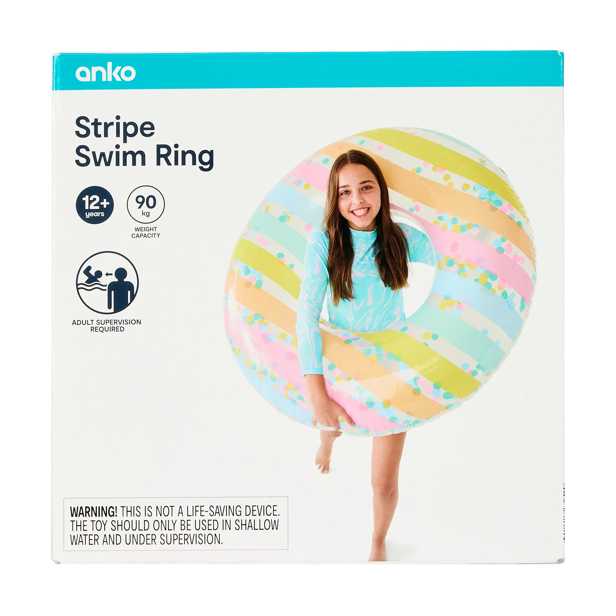 8 Inflatable Stripe Swim Ring, 8 of 8