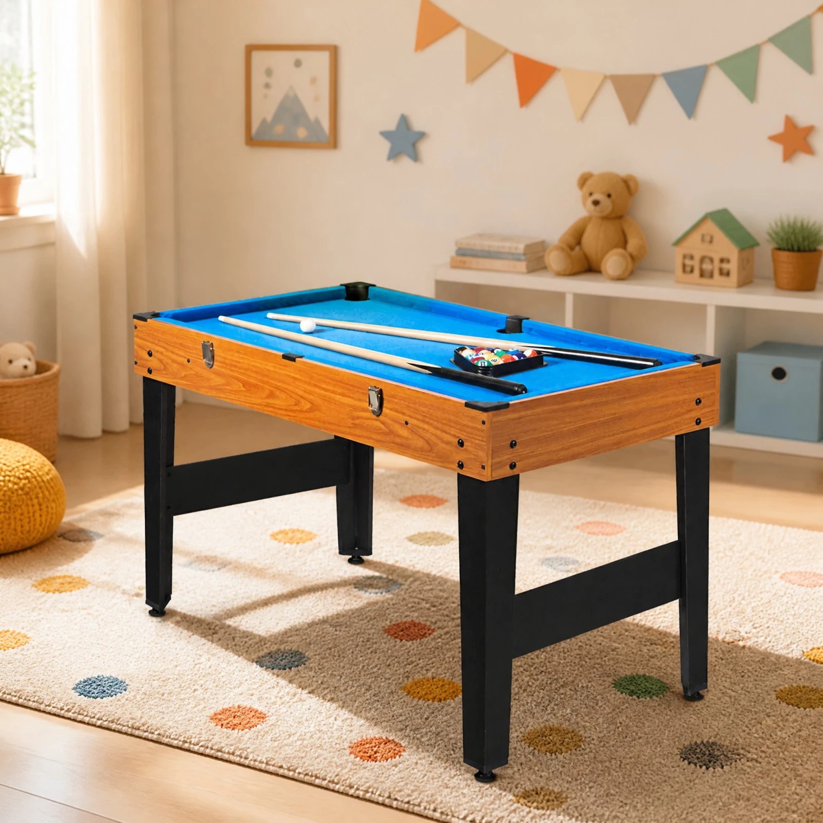 2 Costway 3-in-1 Combo Game Table Set Arcade Pool Game Table w/Air Hockey/Billiard/Foosball, 2 of 8