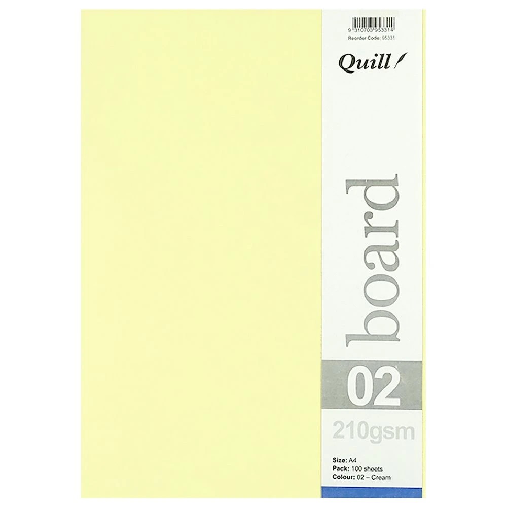 3 Quill A4 210gsm Board Cream 100 Pack, 3 of 3