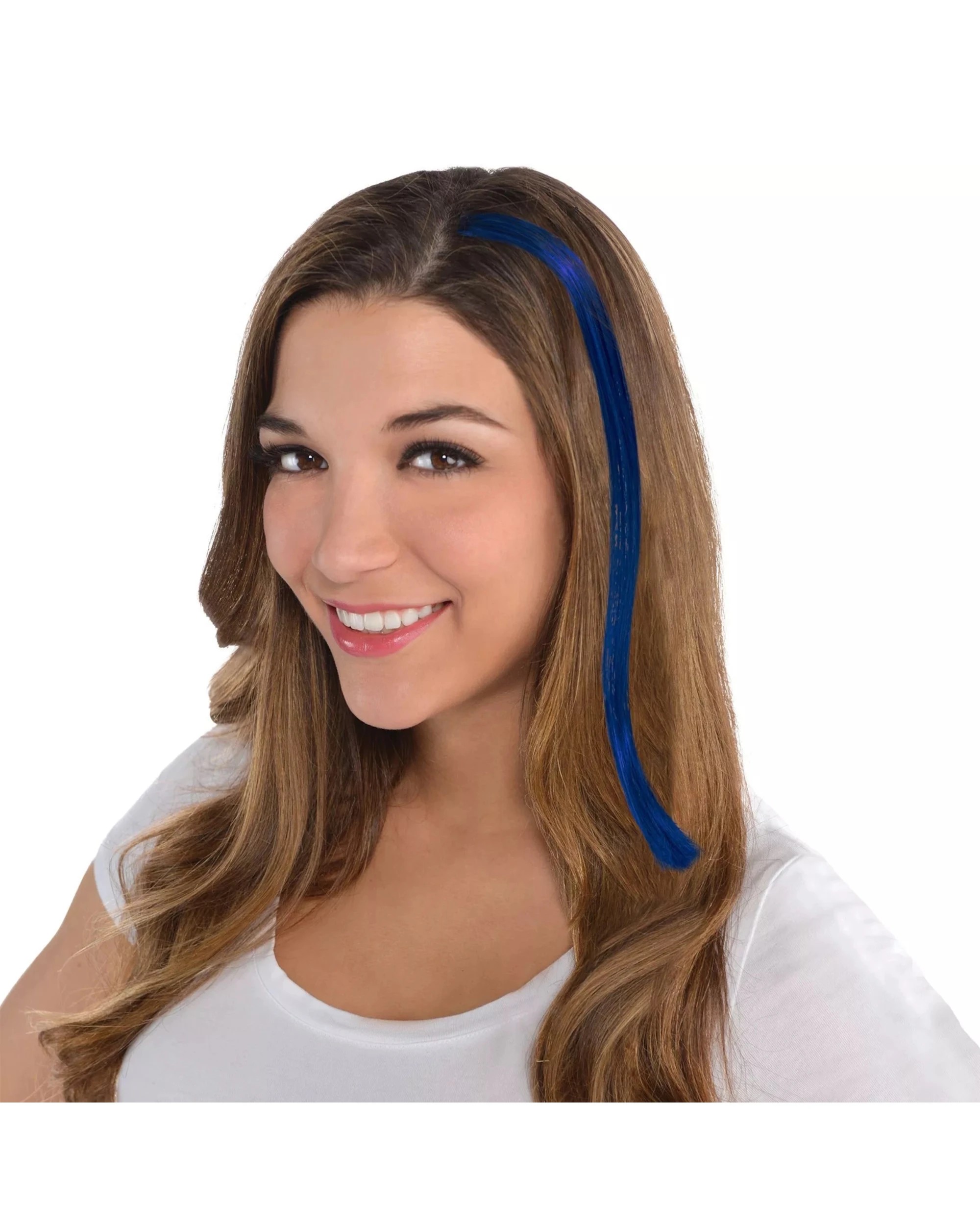 4 Anagram Electric Clip In Hair Extension - ONE SIZE - Blue, 4 of 4