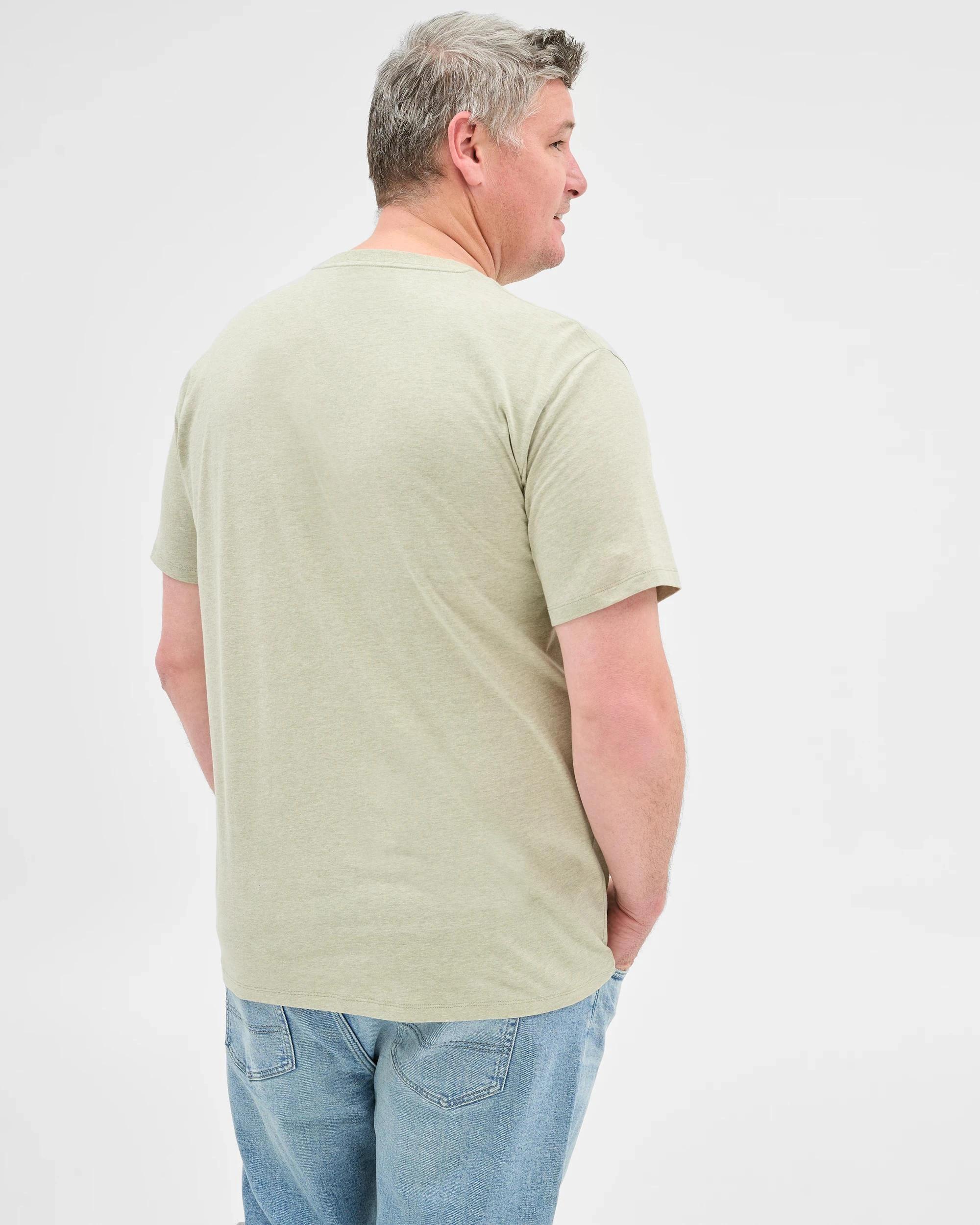 3 Target Man Plus Plus Size Australian Cotton Rich T-Shirt SEA GRASS, 3 of 5