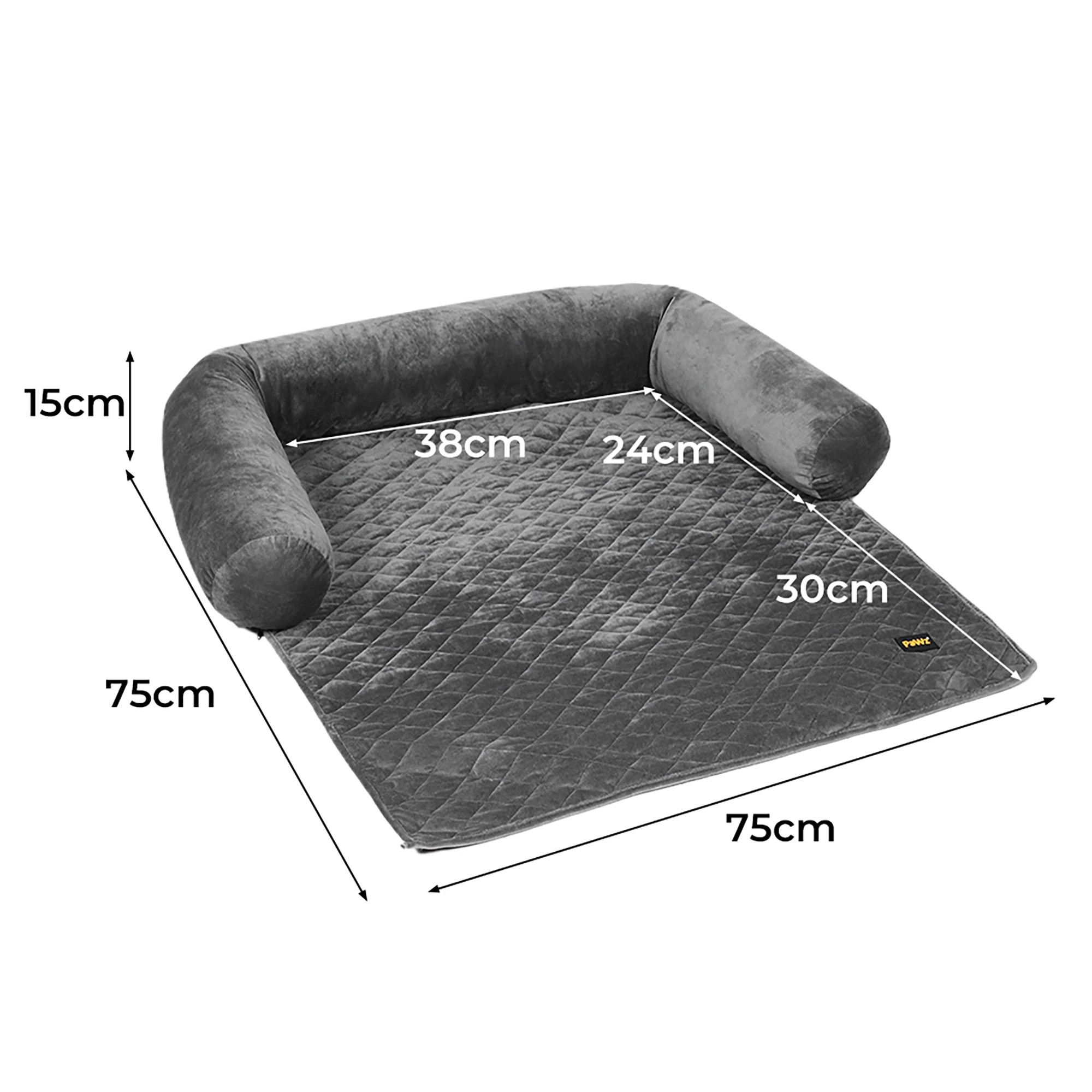 3 Pawz Pet Sofa Cover Medium - Grey, 3 of 7