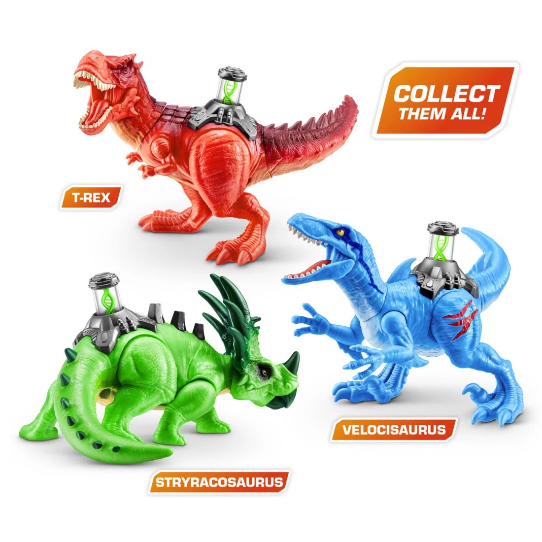4 10 Piece ZURU Robo Alive Dino DNA Light Up Helix Spine! - Assorted, 4 of 10