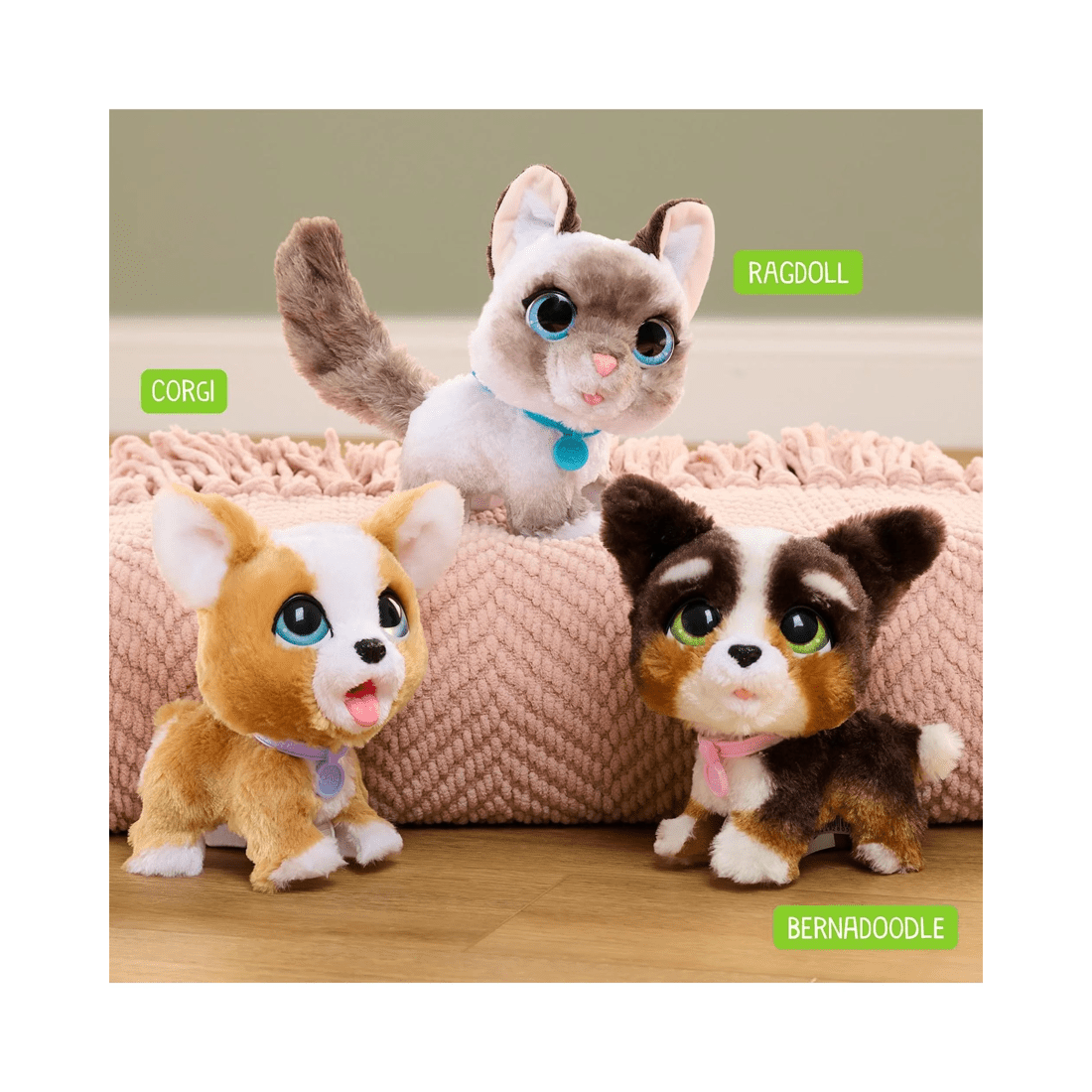 6 Hasbro FurReal Walk-A-Lots Bernedoodle, 6 of 7