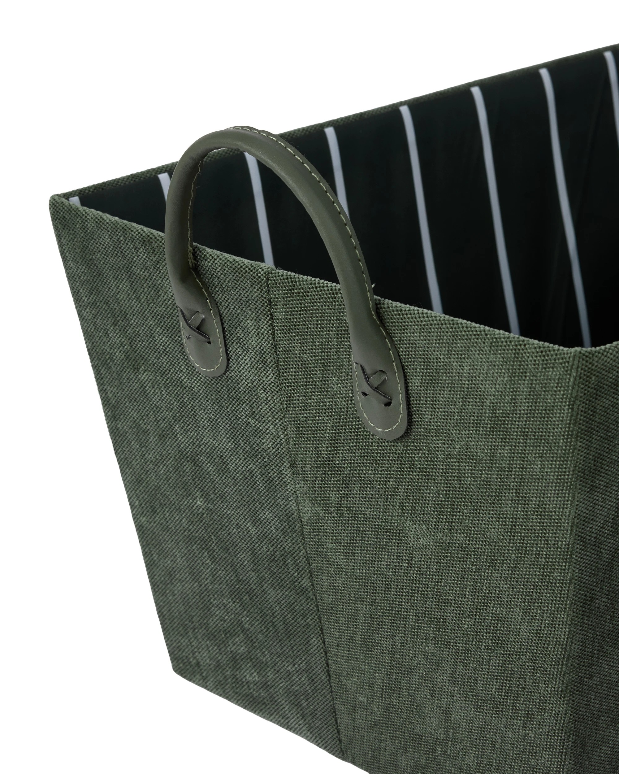 3 Tapered Chenille Basket - Green, 3 of 5