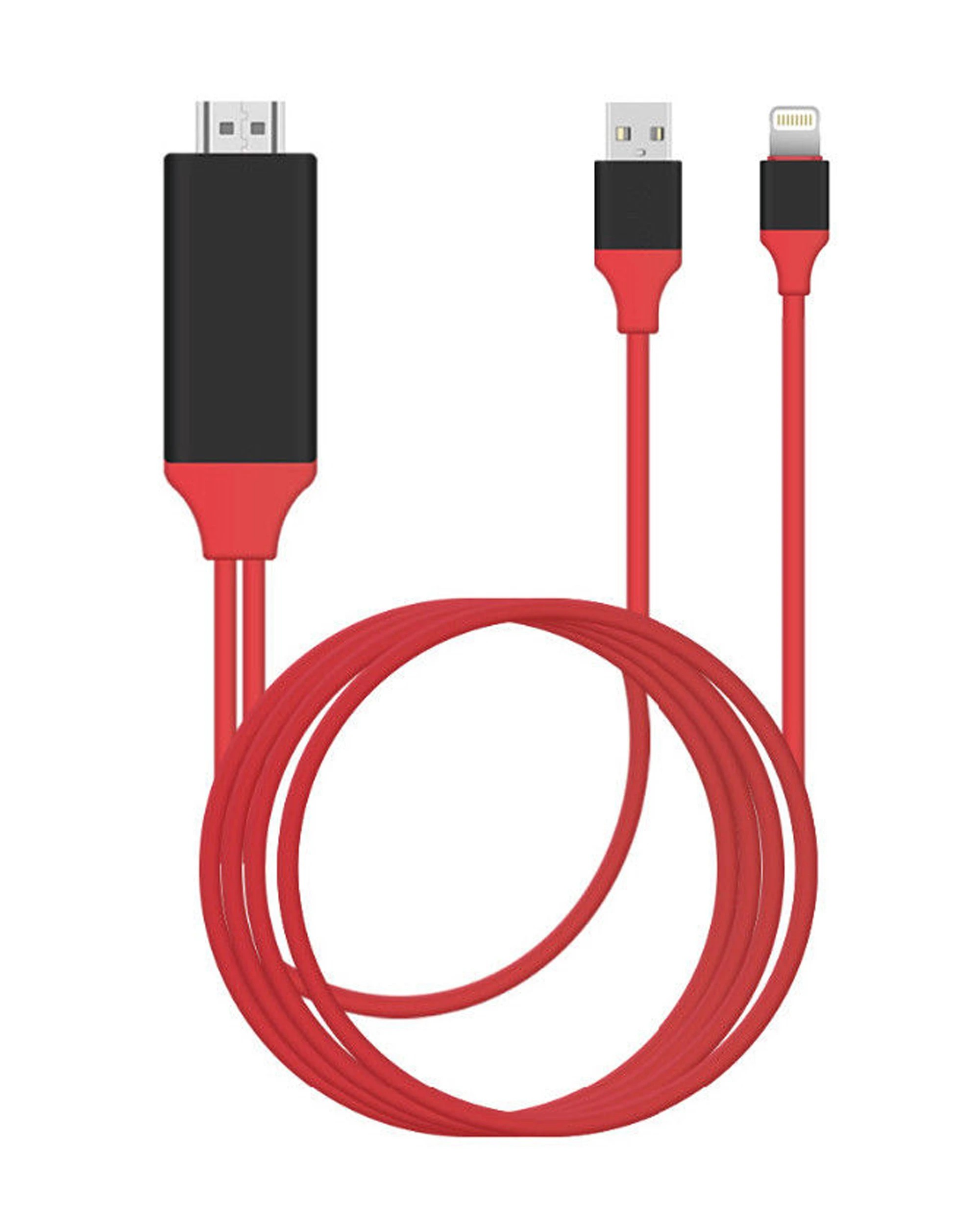 1 TODO Lightning Pin To Hdmi 1080P Adapter Cable Usb Charge Iphone Ipad Audio Video Lead Tv, 1 of 3