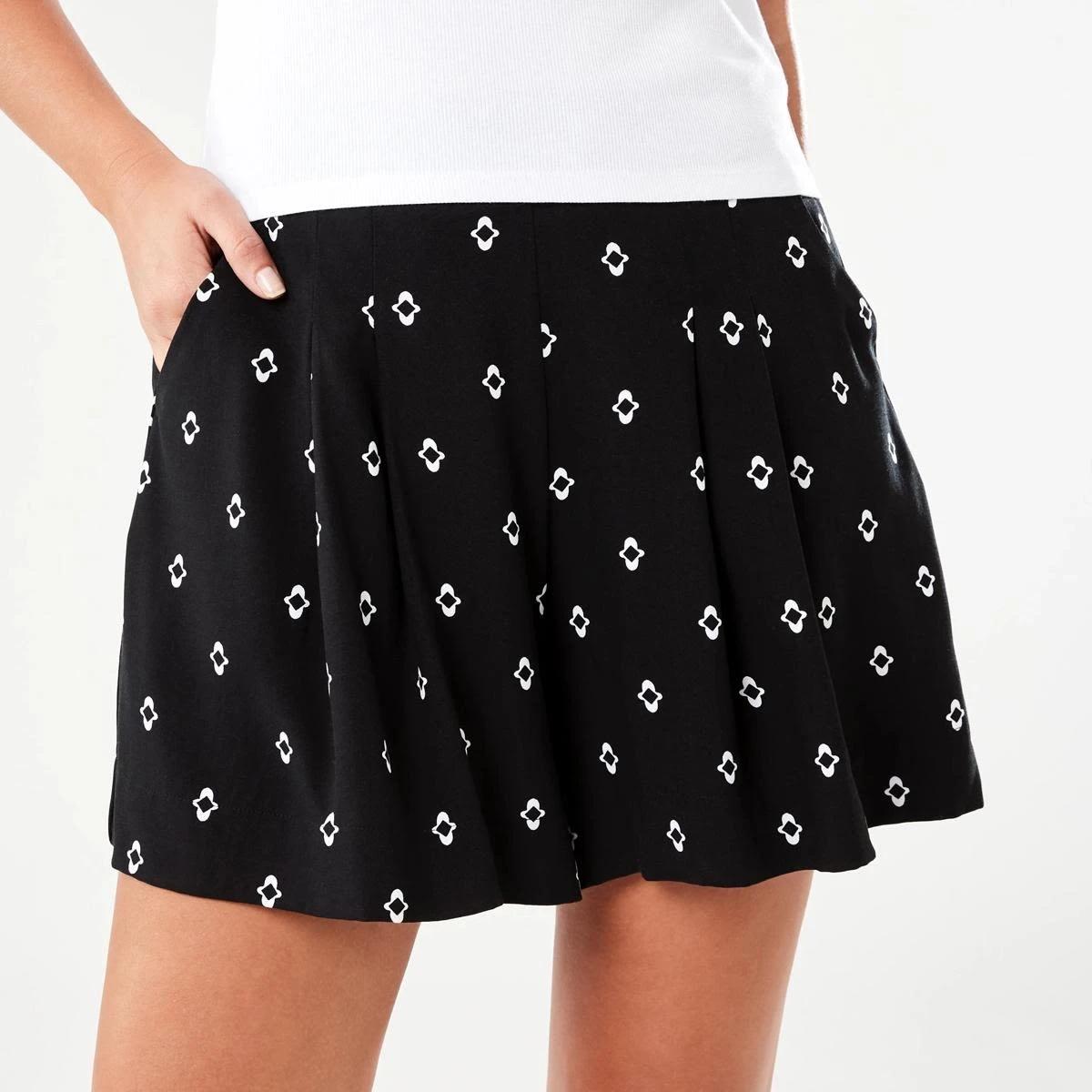 2 Soft Culotte Shorts Mono Geo, 2 of 6