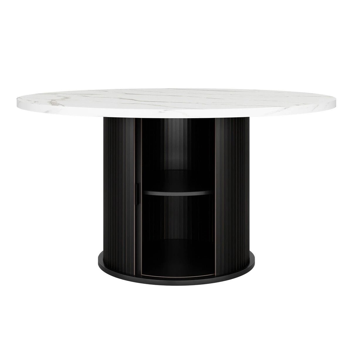 1 Ausway Round Dining Table 120cm Modern Kitchen Breakfast, 1 of 6