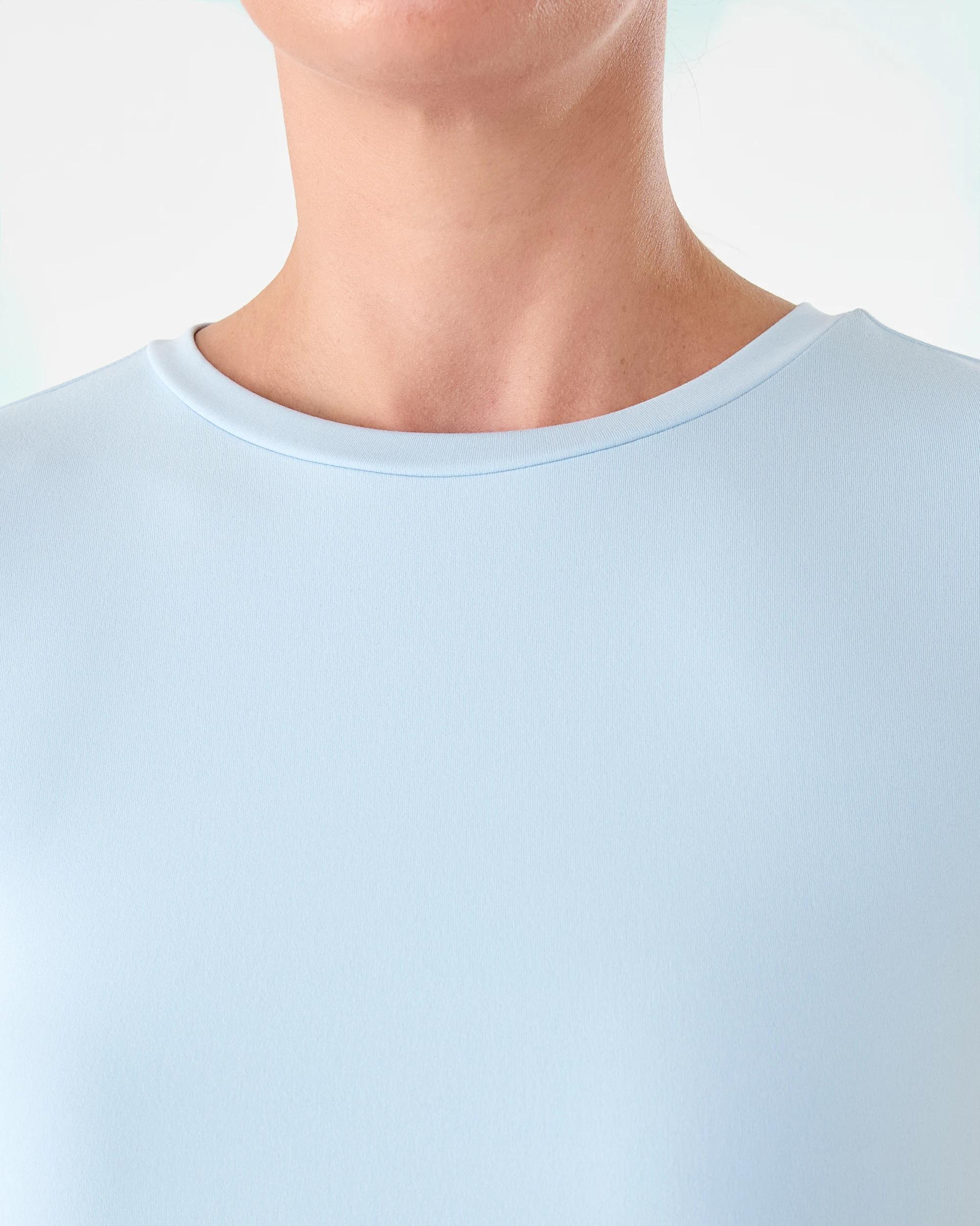 5 Active Womens Ultra Soft Crew Neck T-shirt Seashell, 5 of 5