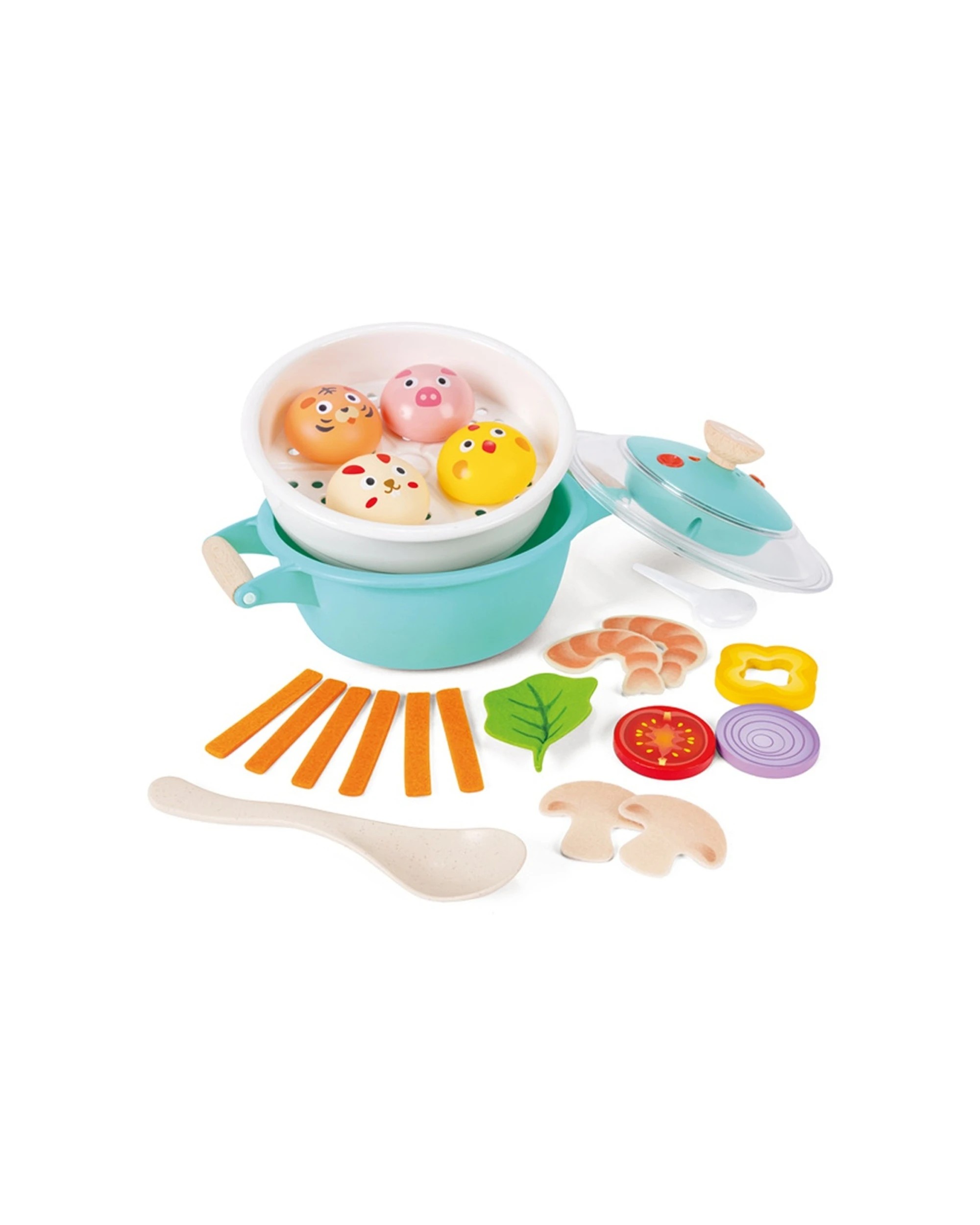 1 Hape Little Chef Cooking & Steam Playset With Realistic Sound Mist - Blue, 1 of 4