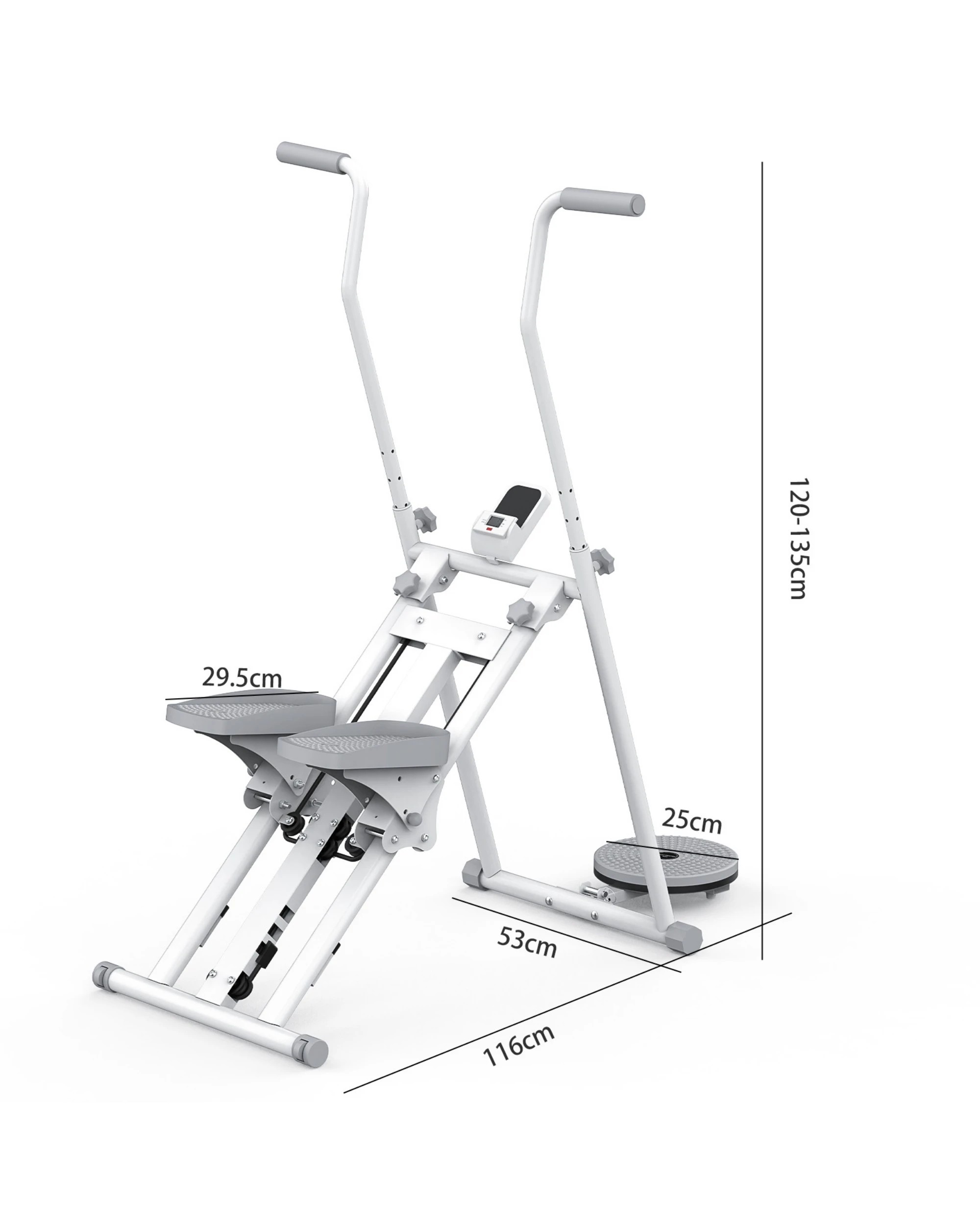 7 Advwin Vertical Climber Exercise Machine Adjustable Stair Stepper White, 7 of 7