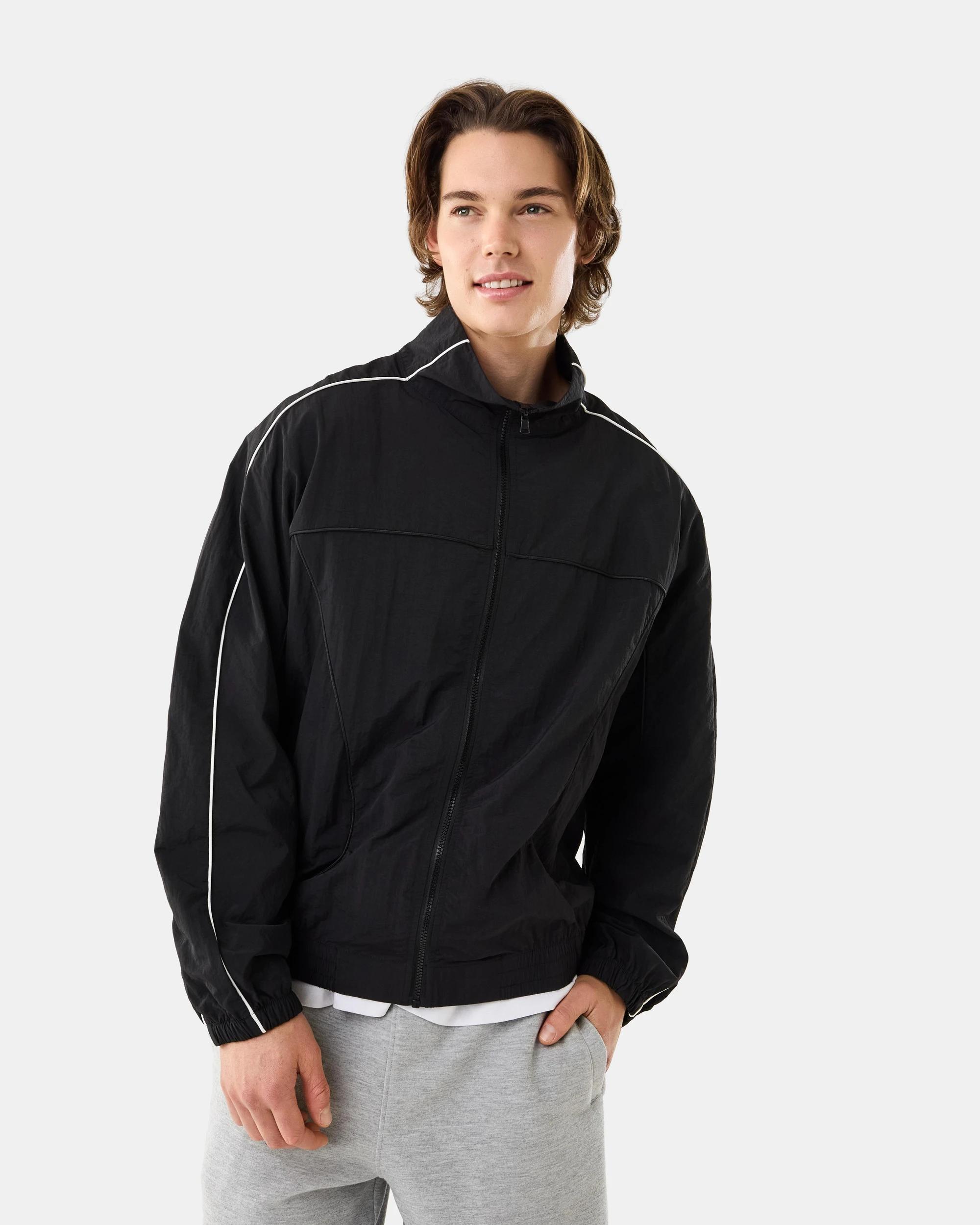 5 Piped Jacket Black, 5 of 8