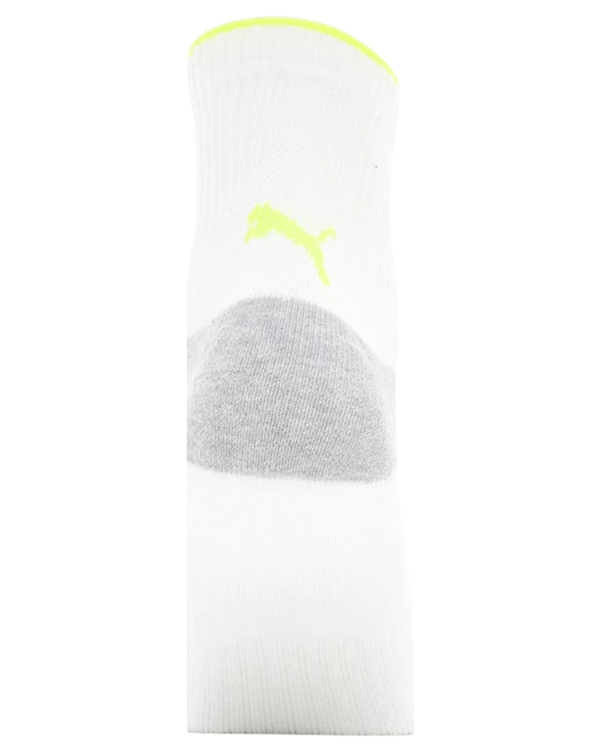 5 Puma 6 Pairs Unisex Performance Training Quarter Crew Socks WHITE, 5 of 6